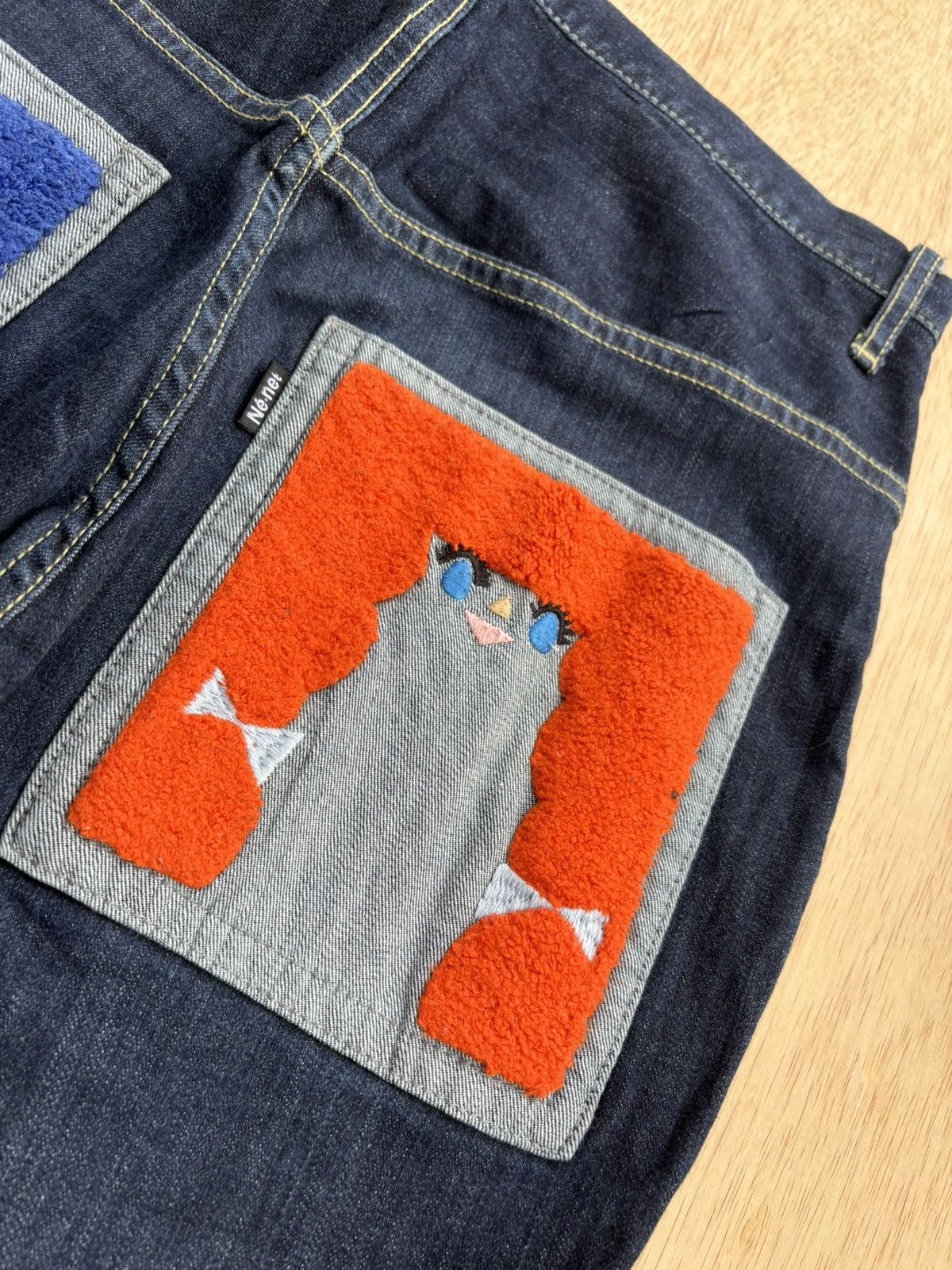 Issey Miyake × Japanese Brand × Ne-Net Ne-Net By Issey Miyake Denim Pants Size US 32 / EU 48 - 6 Thumbnail