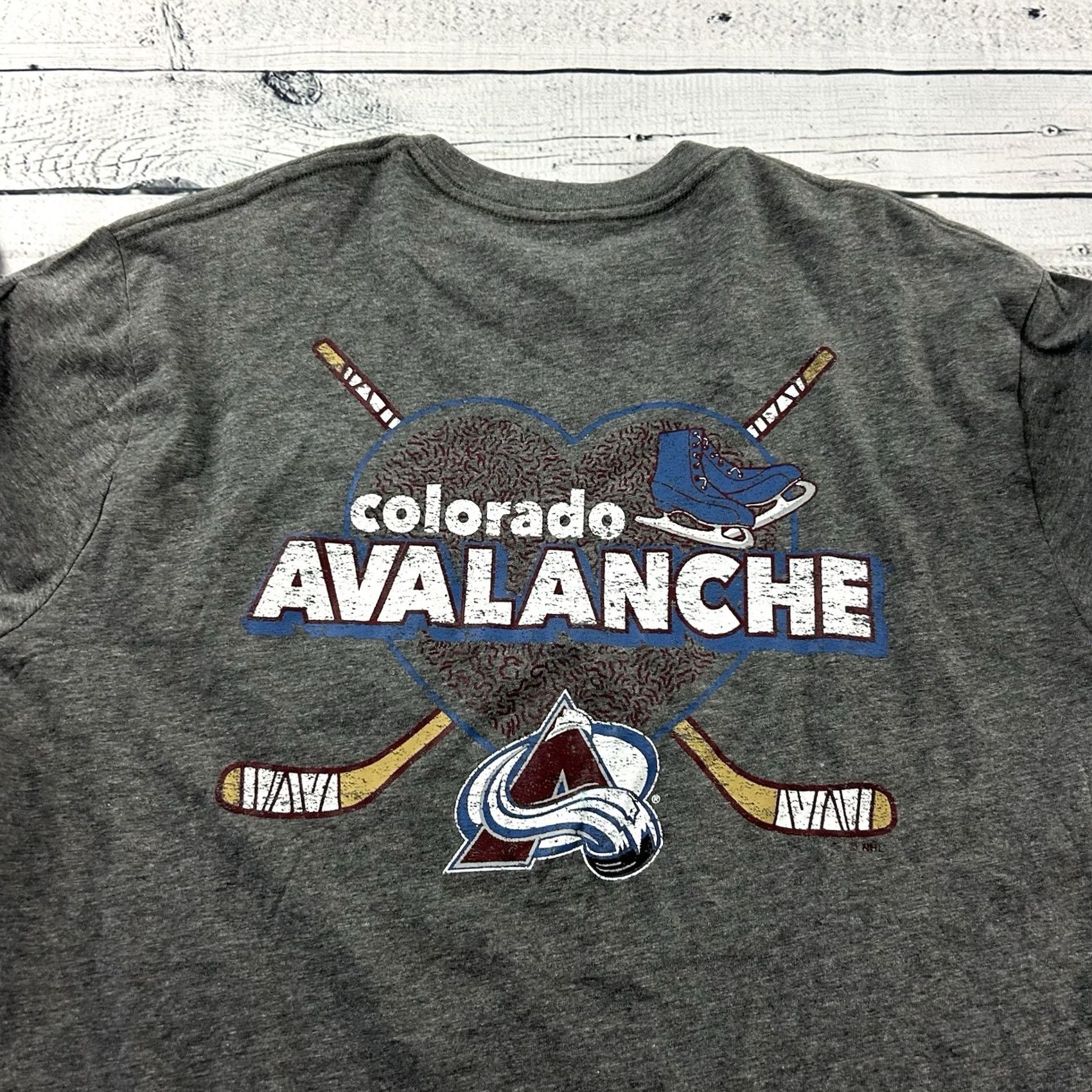 Champion Champion Colorado Avalanche Long Sleeve T Shirt Men’s Large Gray Pocket Shirt Size US L / EU 52-54 / 3 - 7 Thumbnail