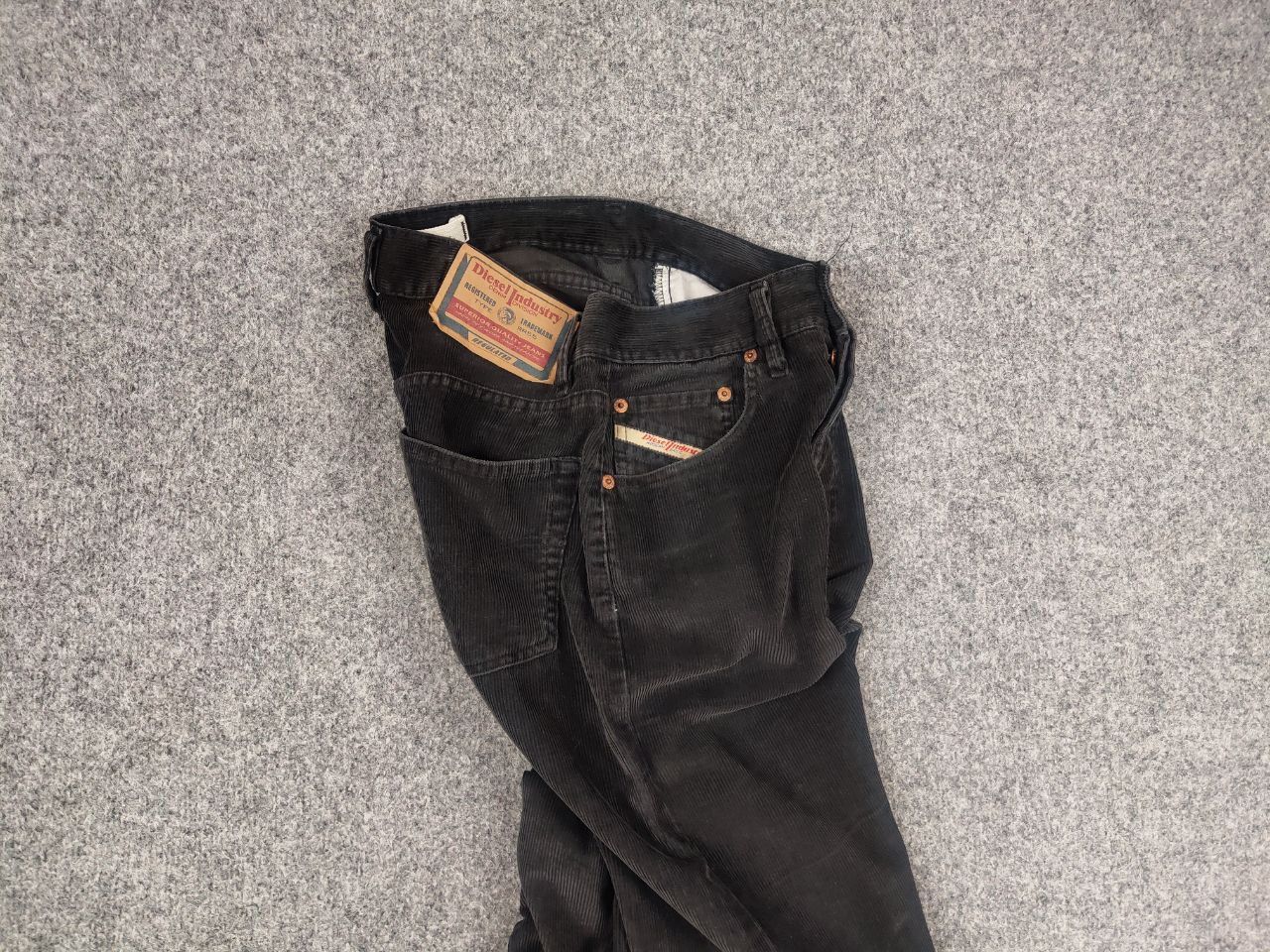 Diesel Vintage Diesel 90's Dark Gray Corduroy Trouser Pants Size US 30 / EU 46 - 11 Thumbnail