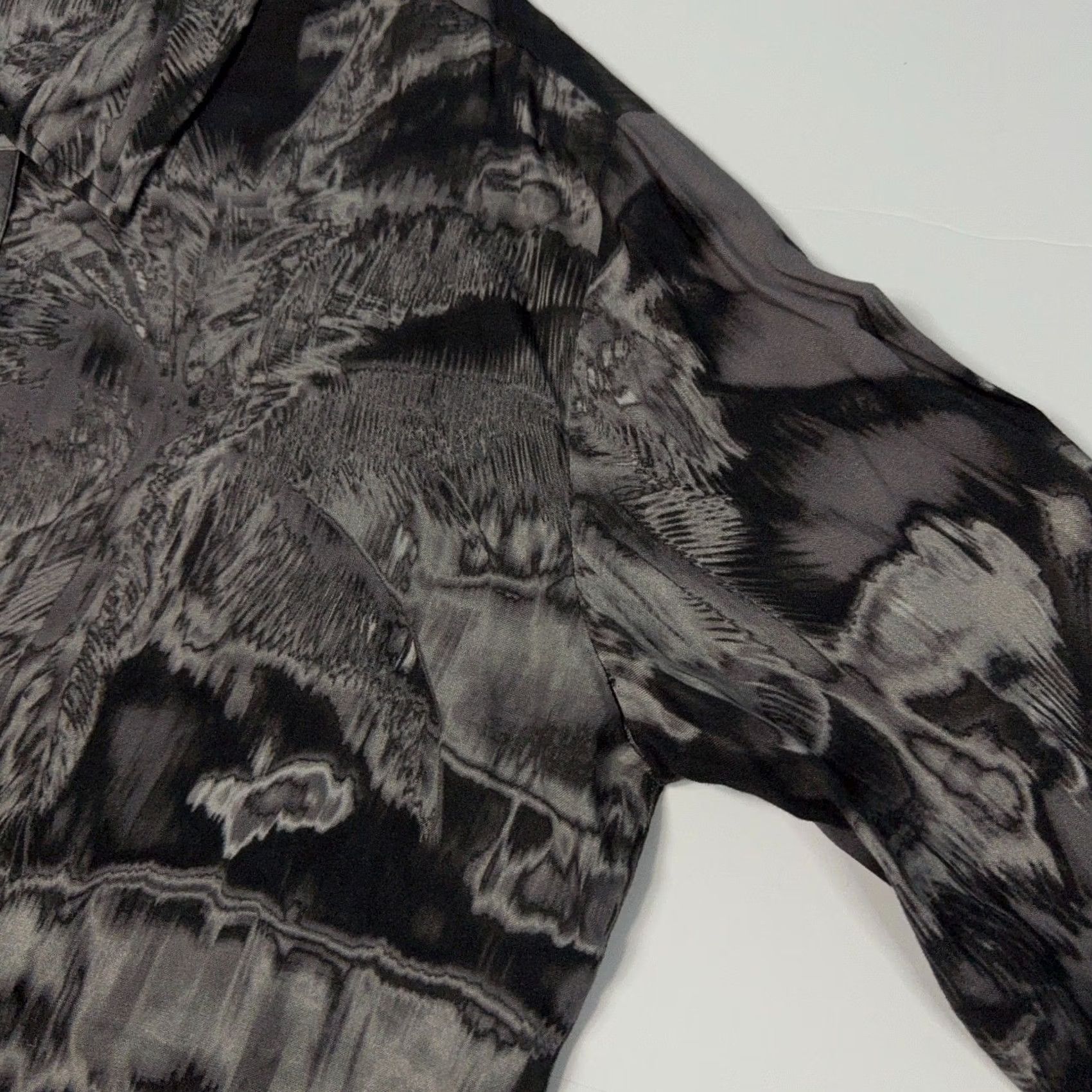 SER.O.YA Ser.O.Ya Denim Shirt Mens Size L Black Long Sleeve Button Up Designer Marcus Size US L / EU 52-54 / 3 - 5 Thumbnail
