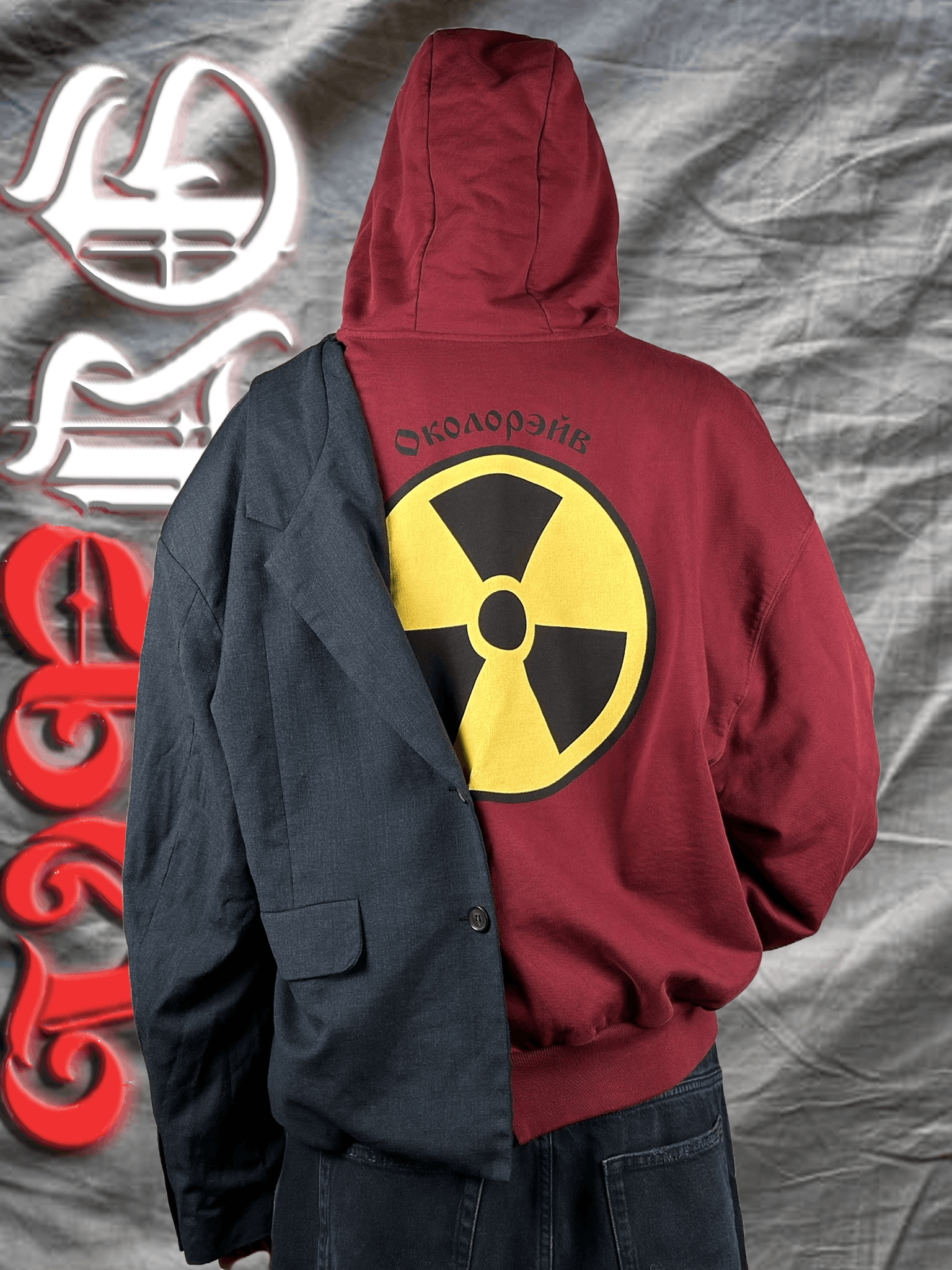 Gosha Rubchinskiy Gosha Rubchinskiy SS2018 Okolorave hybrid hoodie