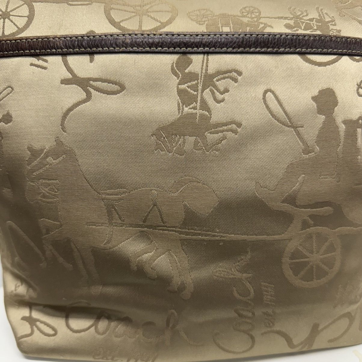 Coach Coach Vintage Horse and Carriage Print Hermes Style Handbag Size ONE SIZE - 6 Thumbnail