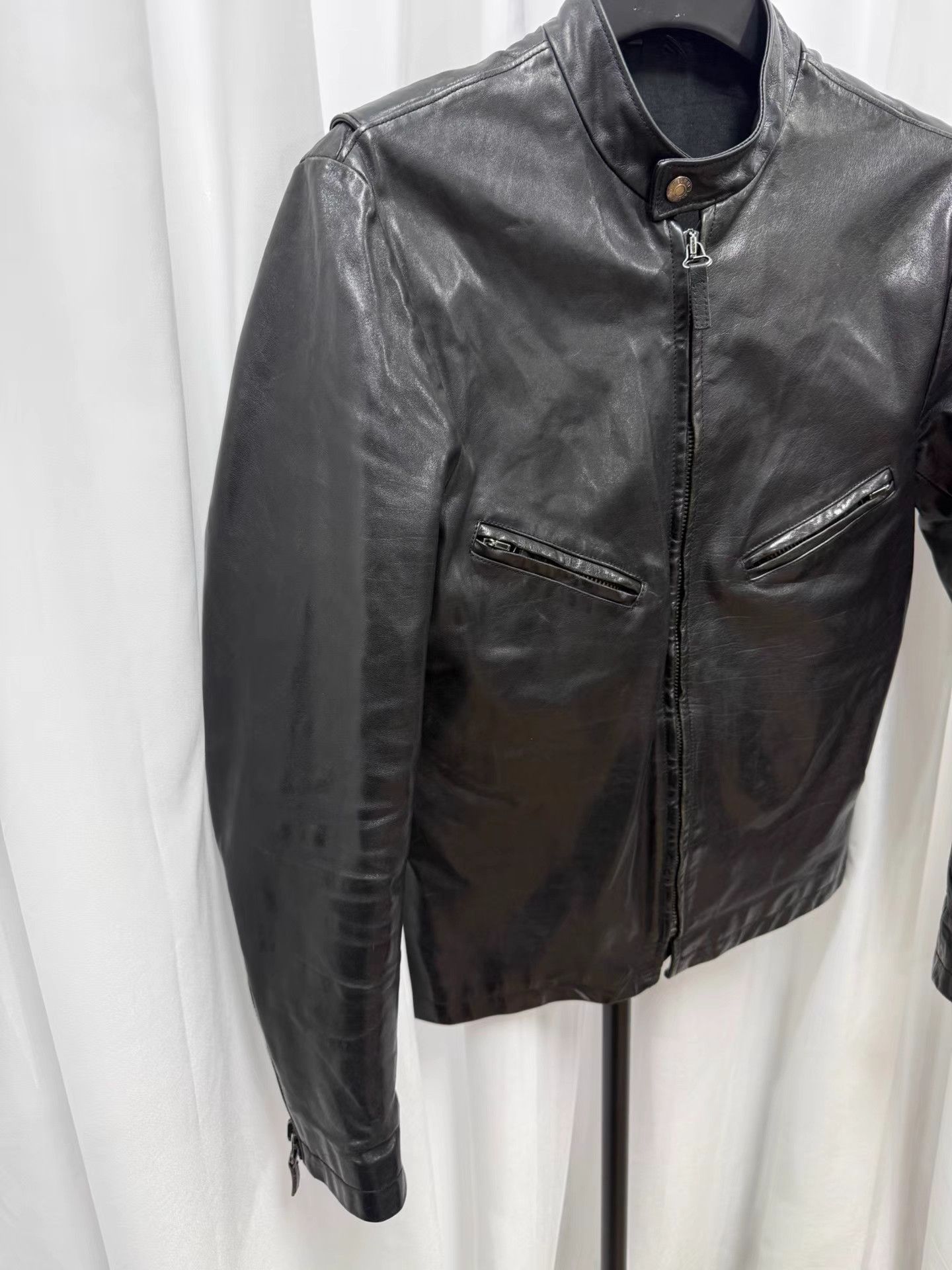 Helmut Lang Helmut Lang 04SS Archive Inverted Zipper Biker Jacket K20 Size US S / EU 44-46 / 1 - 3 Thumbnail