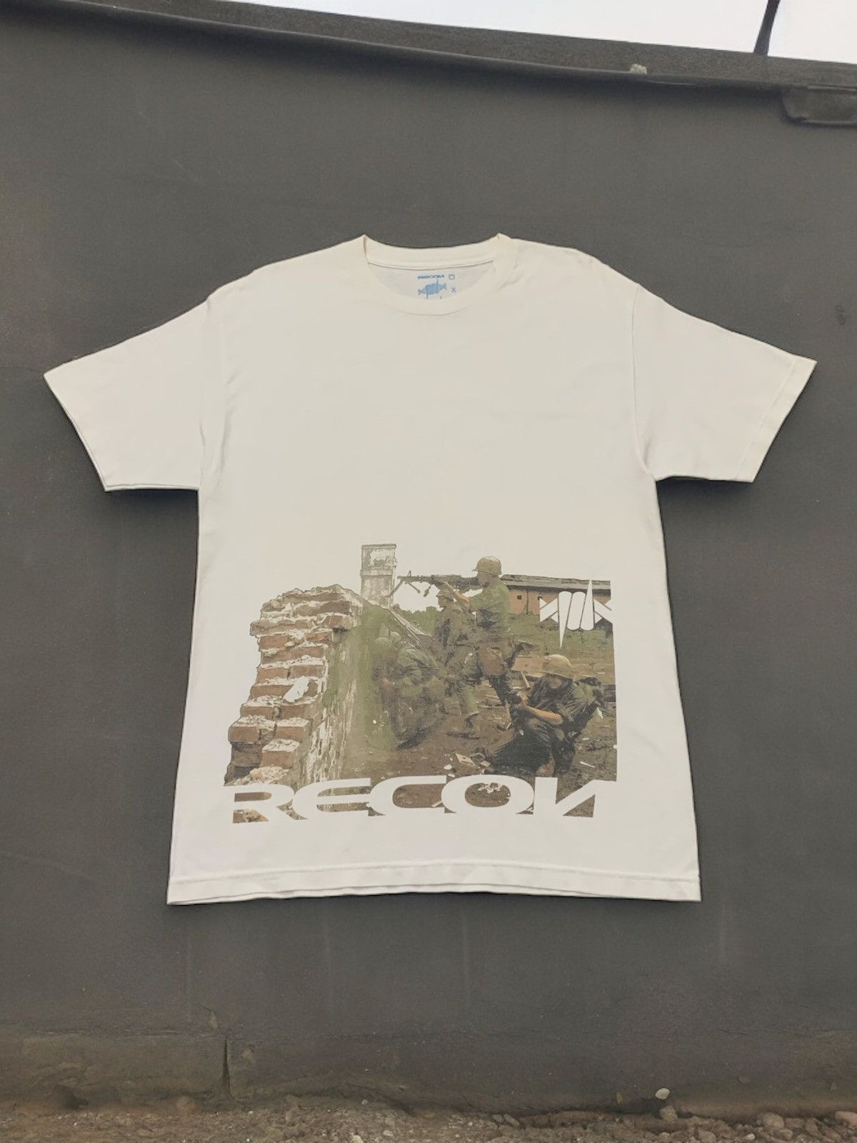 Vintage Recon Troops Soldier World War Photo Tshirt