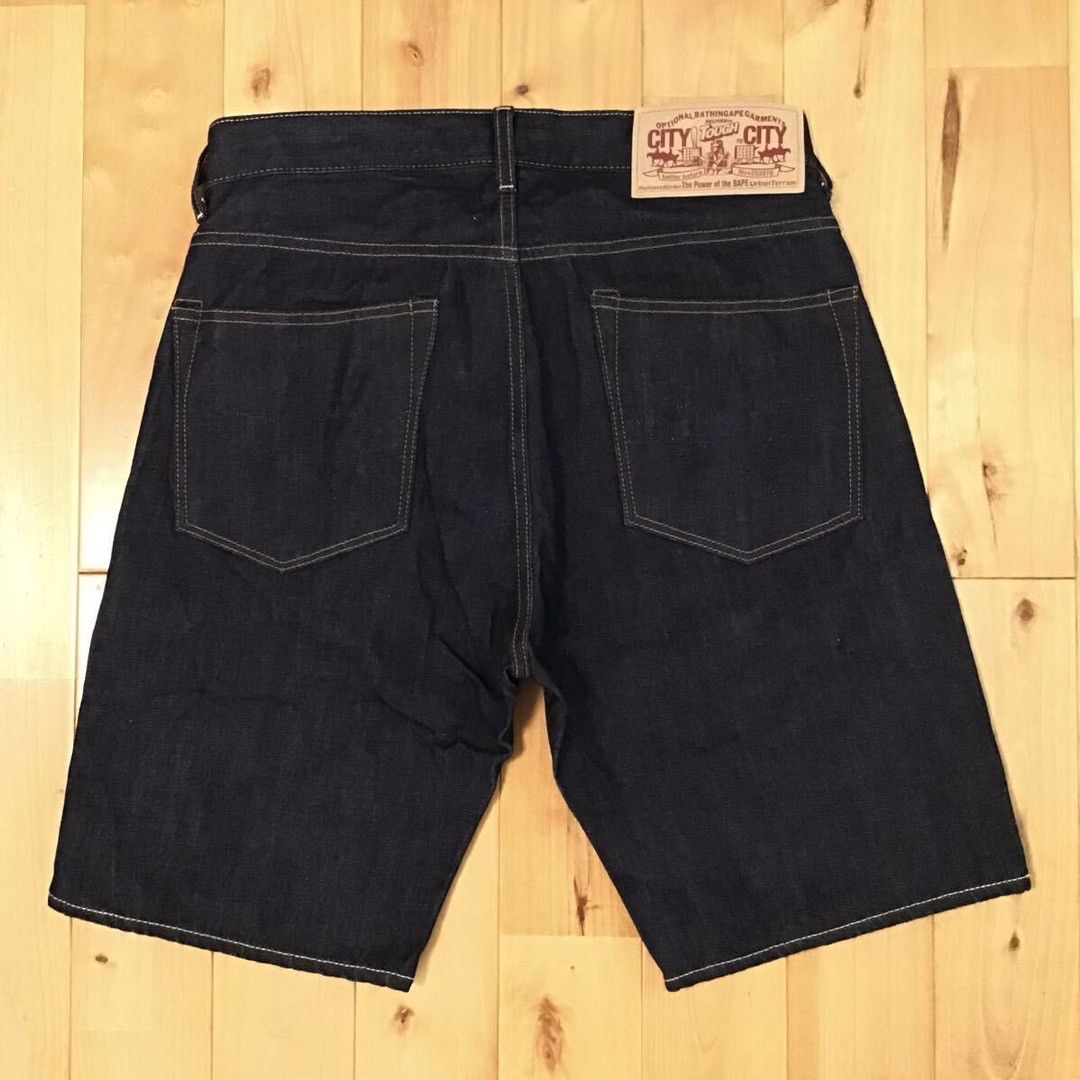Bape × Nigo BAPE STA Denim Shorts a bathing ape STAR NIGO ★size S Size US 30 / EU 46 - 4 Thumbnail