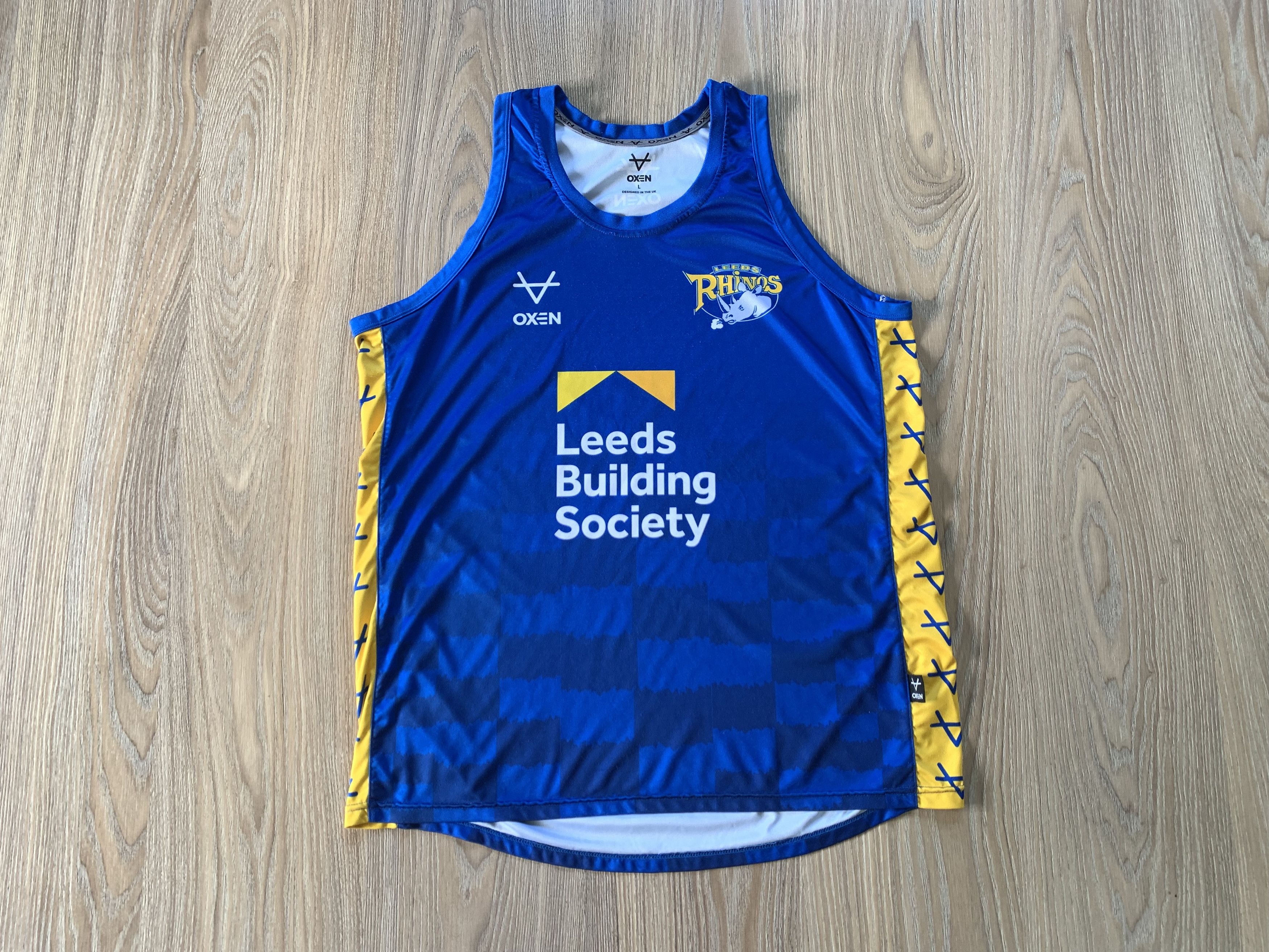 Vintage Oxen Leeds Rhinos Training Sleeveless T Size US L / EU 52-54 / 3 - 2 Thumbnail