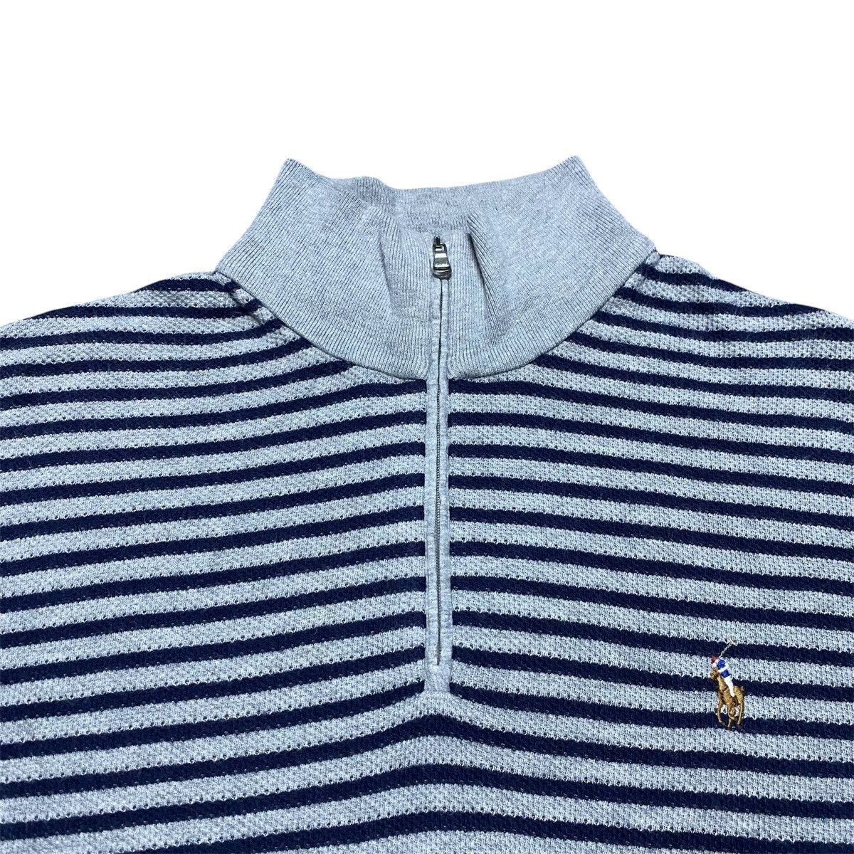 Polo Ralph Lauren Rare‼️🔥Polo Ralph Lauren Waffle knit Half Zipper T-Shirt Size US M / EU 48-50 / 2 - 3 Thumbnail