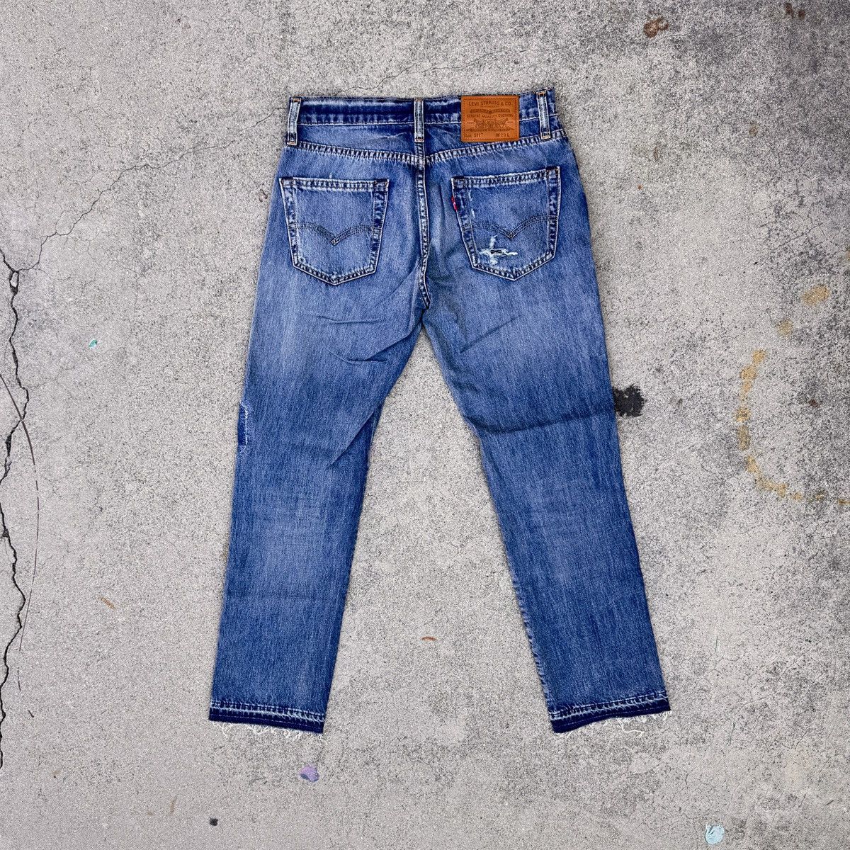 Levi's Levi’s Premium Distressed Patchwork Jeans Size US 29 - 2 Thumbnail