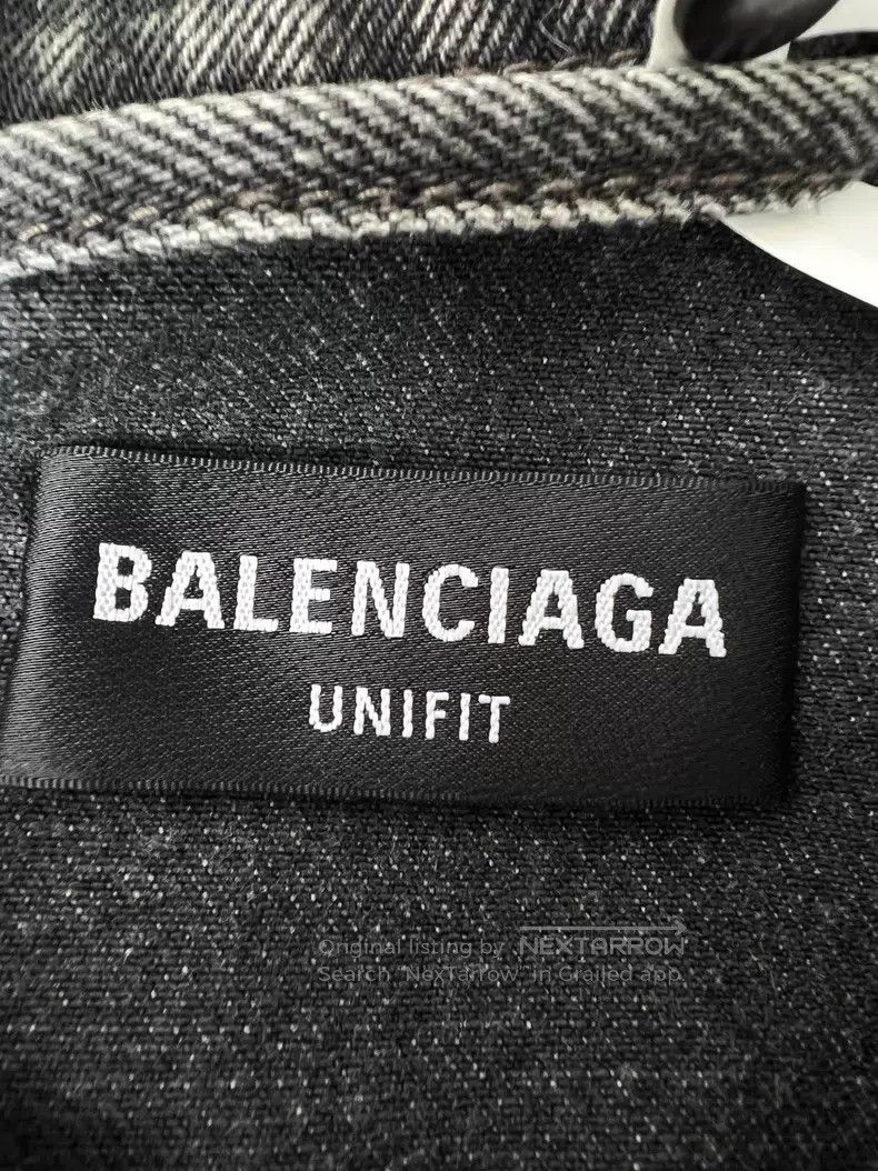 Balenciaga Balenciaga Black Denim Jacket Size US XS / EU 42 / 0 - 5 Thumbnail