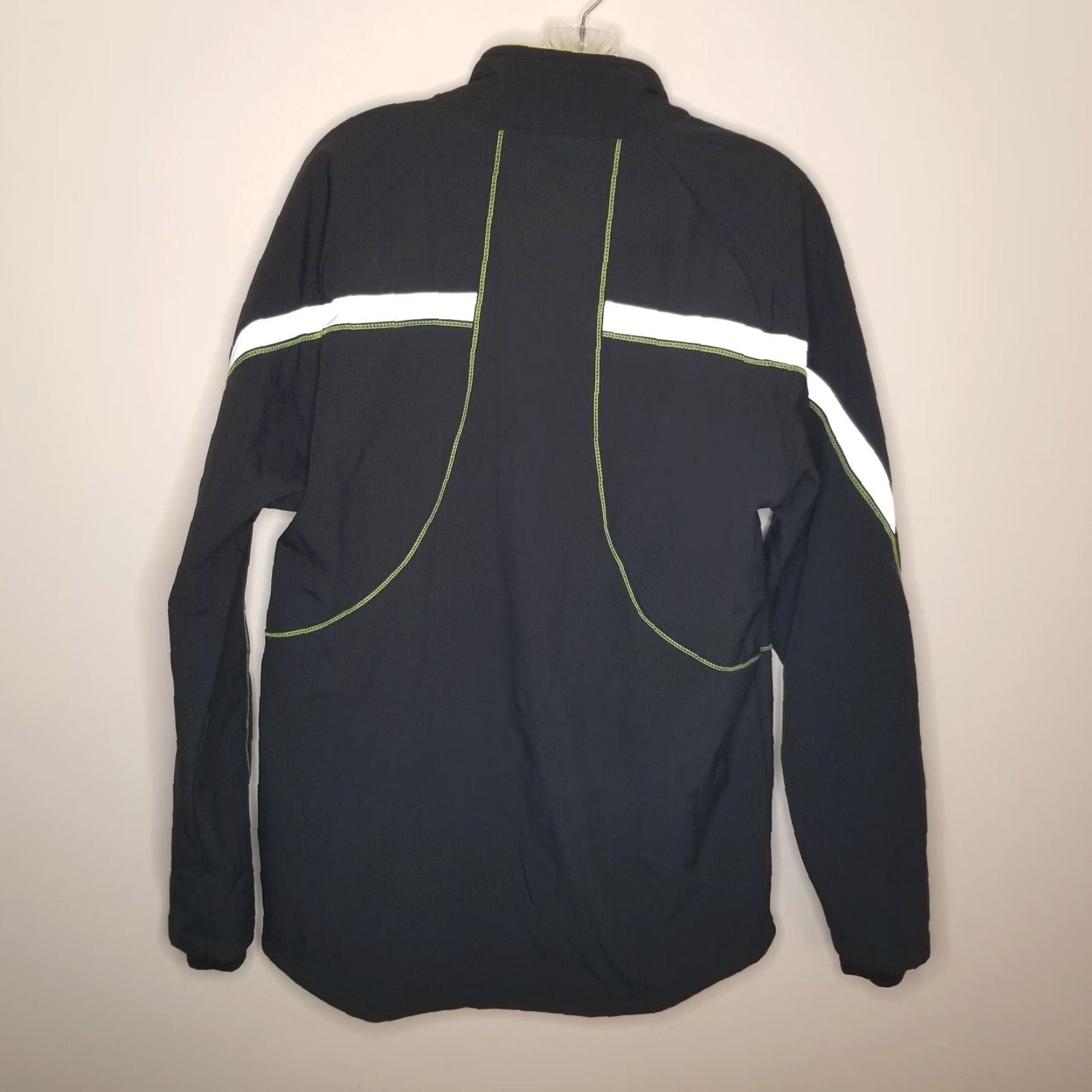 Asics ASICS Mens Jacket L Full Zip Black Yellow Size US L / EU 52-54 / 3 - 5 Thumbnail