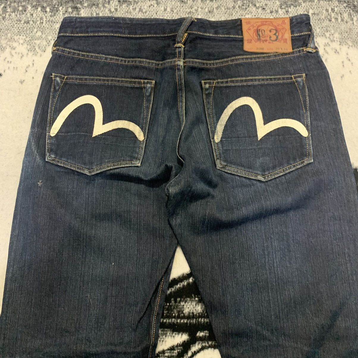 Evisu Evisu Seagull White Painting Selvedge Jeans Size US 32 / EU 48 - 2 Thumbnail