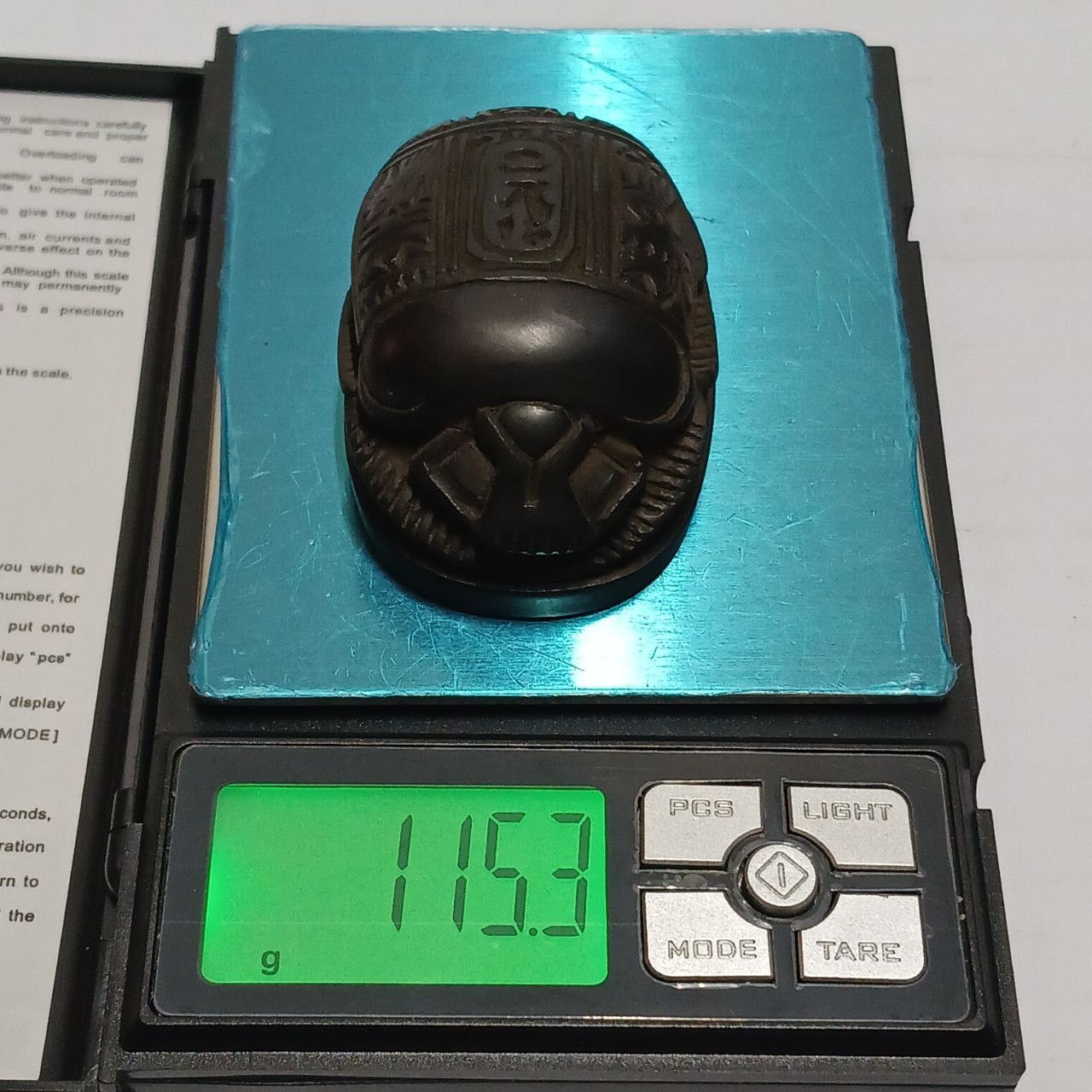 Other Antique style Egypt scarab carved distinctive hieroglyph Size ONE SIZE - 6 Thumbnail