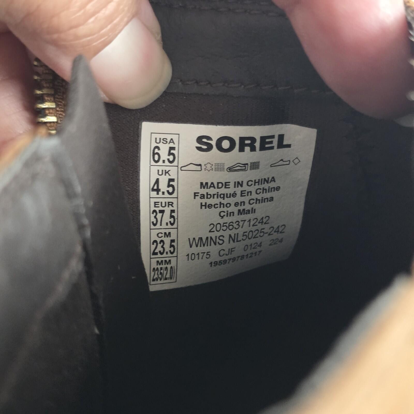 SOREL Sorel Evie II Zip Bootie Wedge Tan Gum Leather Wmn's 6.5 Size US 6.5 / IT 36.5 - 9 Thumbnail