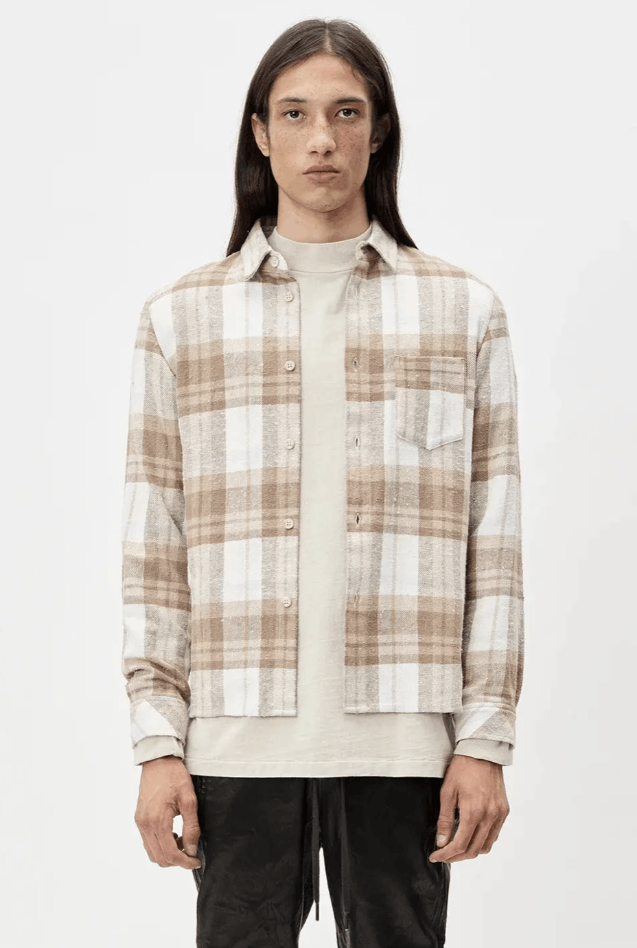 John Elliott John Elliott Sly Straight Hem Flannel Shirt – Size 4 (XL) Size US XL / EU 56 / 4 - 3 Thumbnail