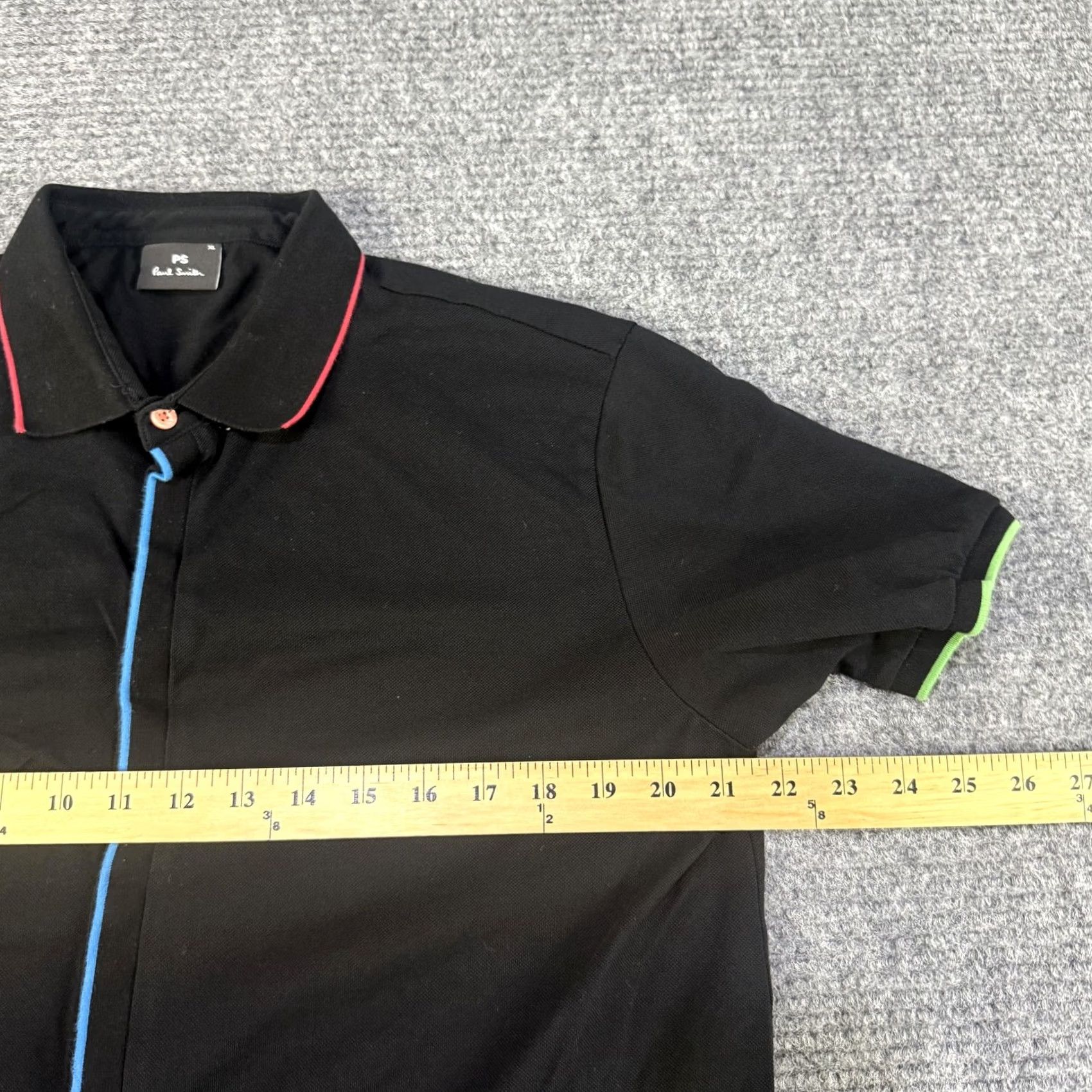 Vintage PS Paul Smith Shirt Mens XL Black Short Sleeve Polo Knit Cotton Collar Button Up Size US XL / EU 56 / 4 - 7 Thumbnail