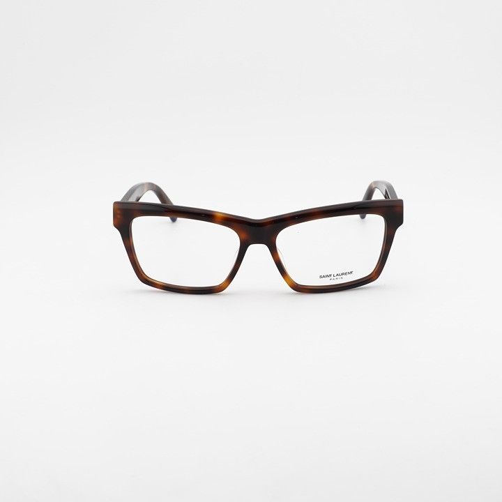 Saint Laurent Paris Saint Laurent SLM104 OPT 003 Eyeglasses Havana 56mm Square Size ONE SIZE - 2 Thumbnail