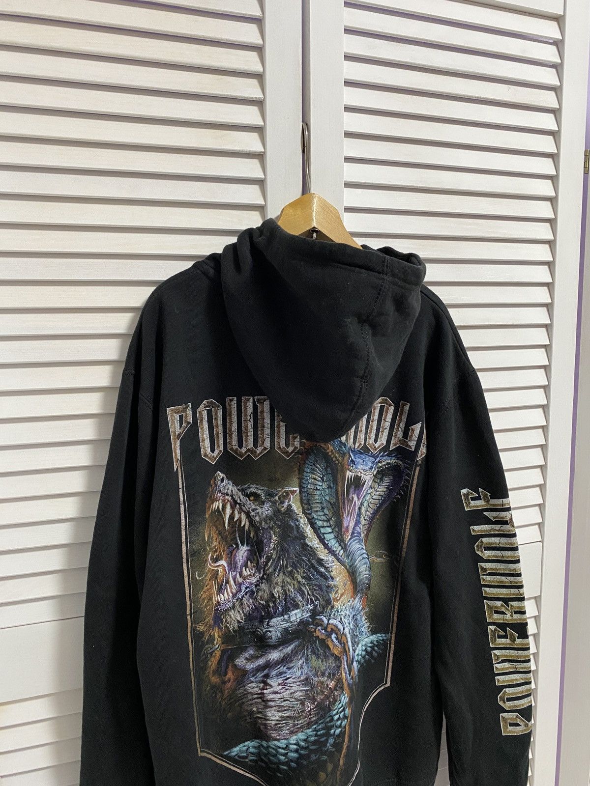 Band Tees × Vintage 🐺 Vintage Zip Up Hoodie PowerWolf GRAPHIC Size US M / EU 48-50 / 2 - 5 Thumbnail