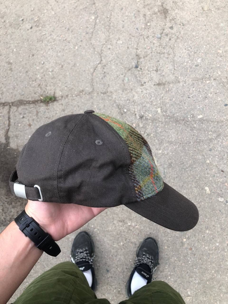Harris Tweed × Vintage VERY RARE HARRIS TWEED CAP ENGLAND STYLE 90s Y2K HATS CASUAL Size ONE SIZE - 3 Thumbnail