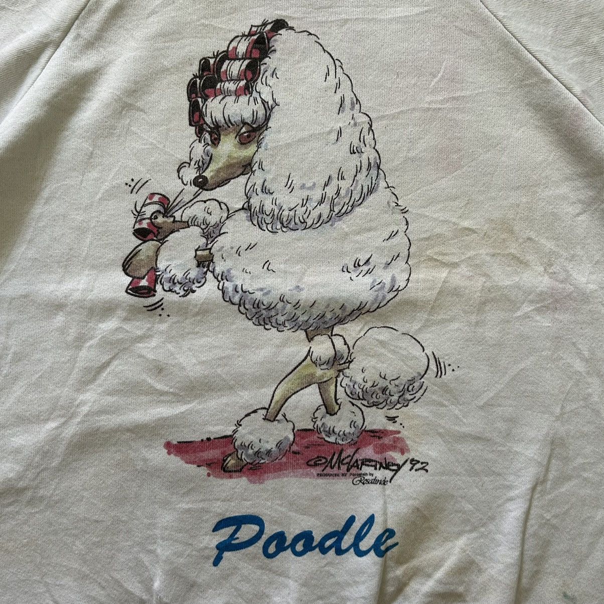 Vintage Vintage Poodle Illustration by Rosalinde Sweatshirt Size US M / EU 48-50 / 2 - 6 Thumbnail