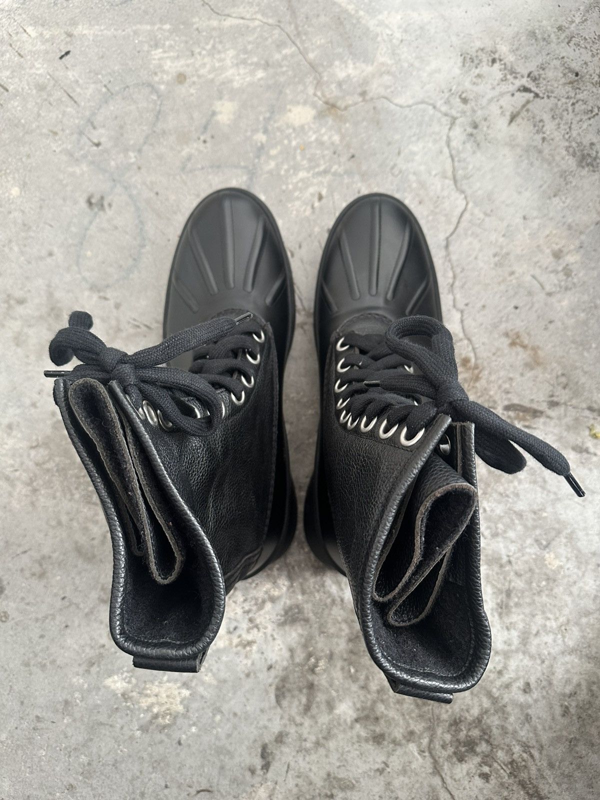 Jil Sander Jil sandrr DUCK-TYPE Boots in noir cordovan 45 Size US 12 / EU 45 - 8 Thumbnail