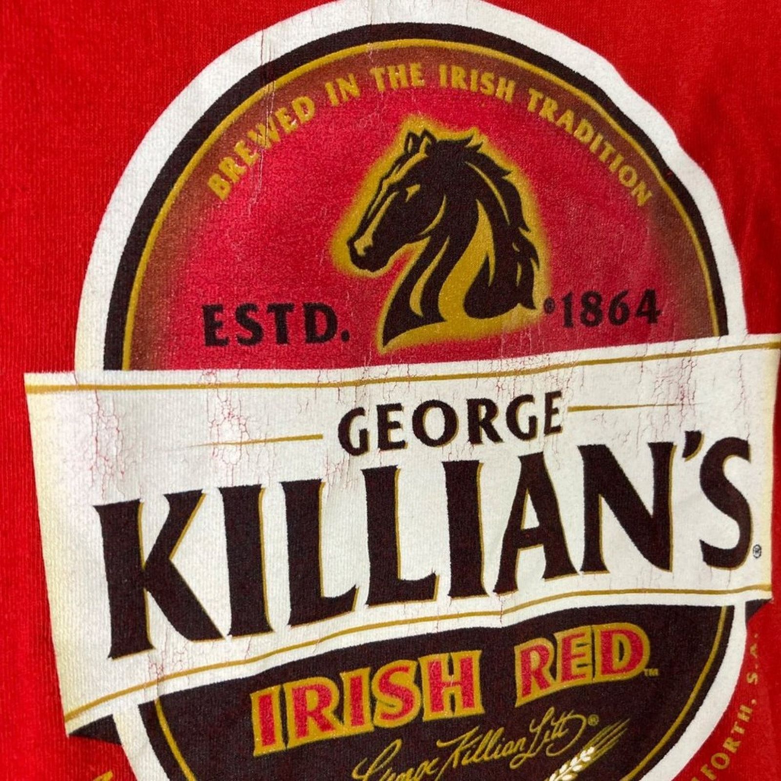 Gildan Irish Red George Killian's Shirt Beer T-Shirt Mens Size L Size US L / EU 52-54 / 3 - 6 Thumbnail
