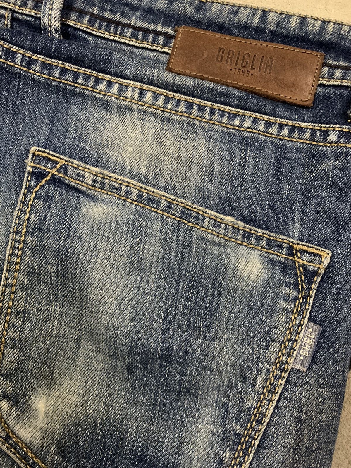 Other Y2K Briglia 1949 Slim Fit Patched Distressed Grunge Jeans Size US 30 / EU 46 - 11 Thumbnail