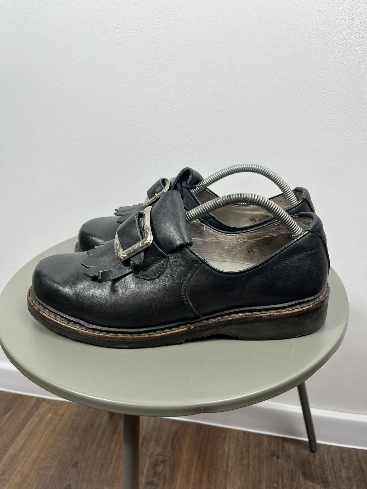 Other Vintage Lackner Austria Leather Buckle Fringe Shoes US 8.5 Size US 8.5 / EU 41-42 - 5 Thumbnail