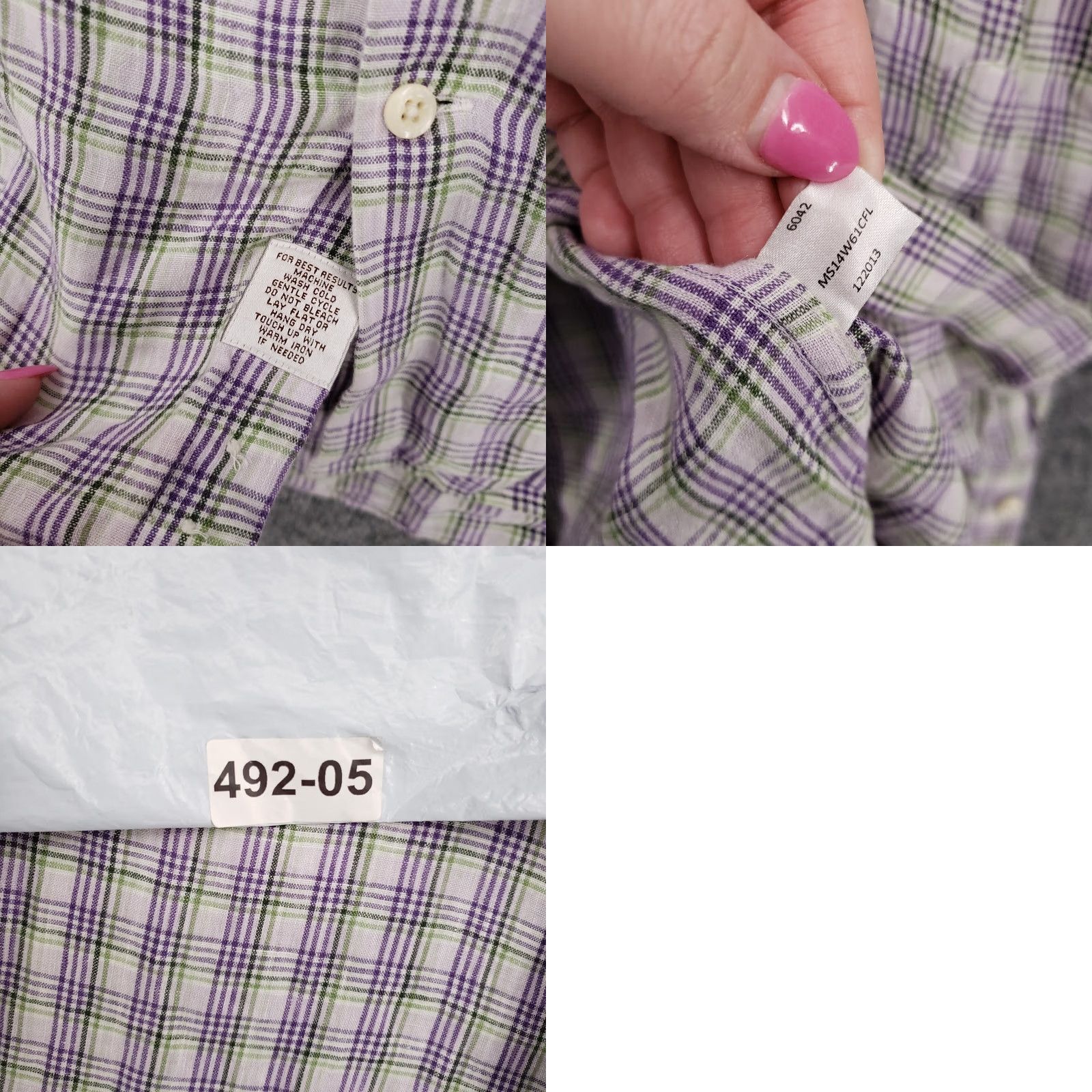 Peter Millar Peter Millar Button-Up Shirt Mens L Gray Plaid Linen Long Sleeve Collared Button-Up Mens Shirt Gray Linen Pl ai d Long Sleeve Collared Size US L / EU 52-54 / 3 - 8 Thumbnail