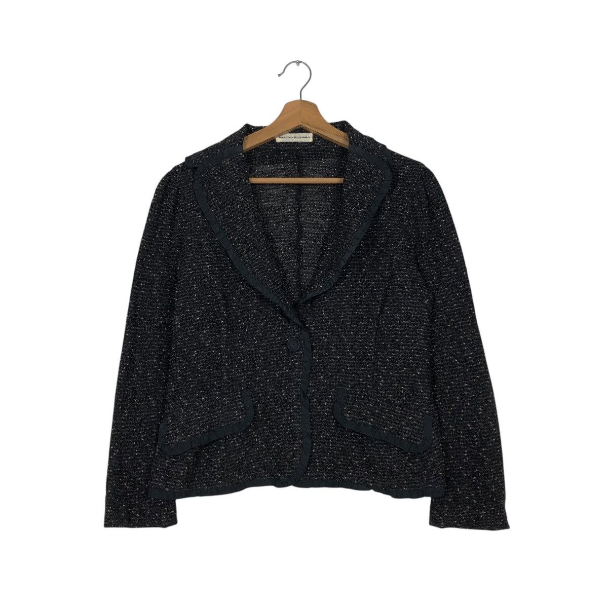 Hiroko Koshino Homme 🔥VINTAGE TWEED JACKET HIROKO KOSHINO Size M / US 6-8 / IT 42-44 - 3 Thumbnail