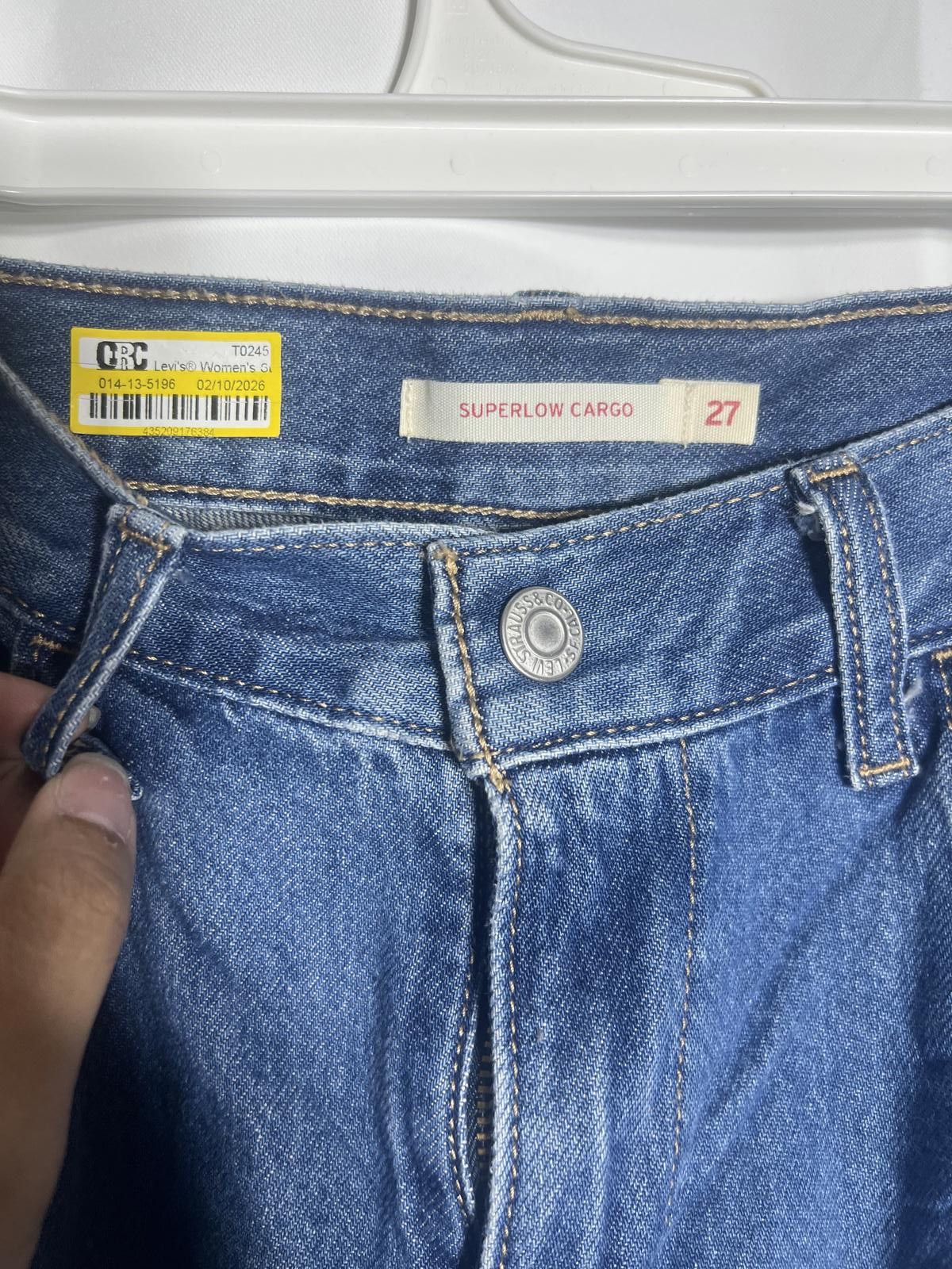 Levi's Levi's Superlow Cargo Jeans Size 27 Size US 27 - 3 Thumbnail