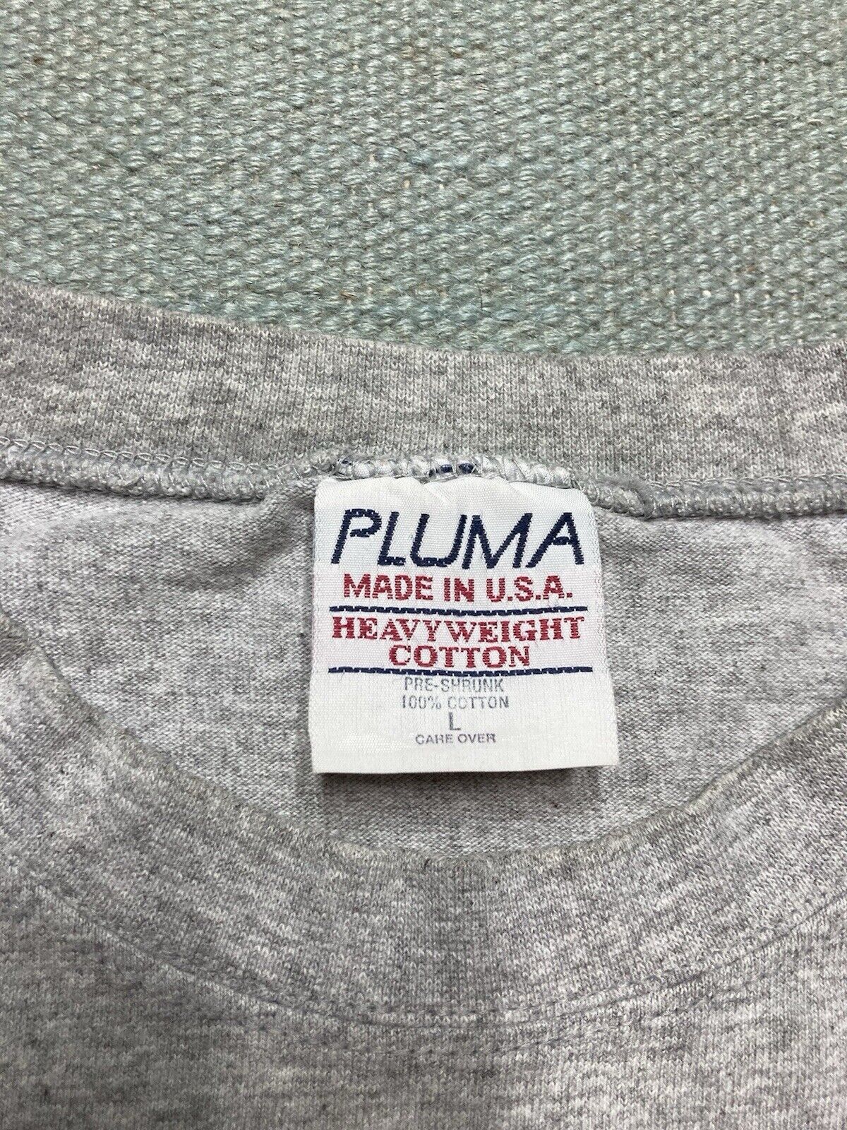 Puma × Vintage VTG t shirt blank heather gray plain Pluma made in USA large Size US L / EU 52-54 / 3 - 4 Thumbnail