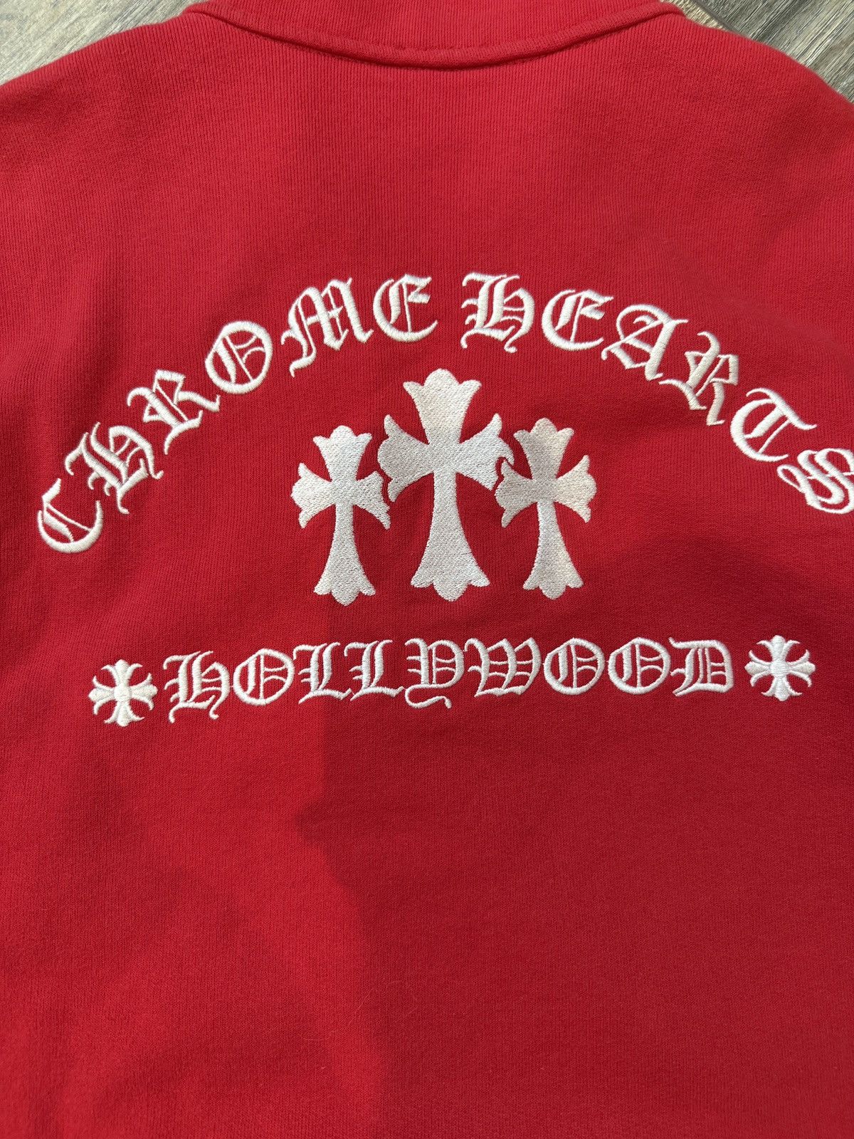Chrome Hearts Chrome Hearts King Taco Red Quarter Zip Size US L / EU 52-54 / 3 - 3 Thumbnail