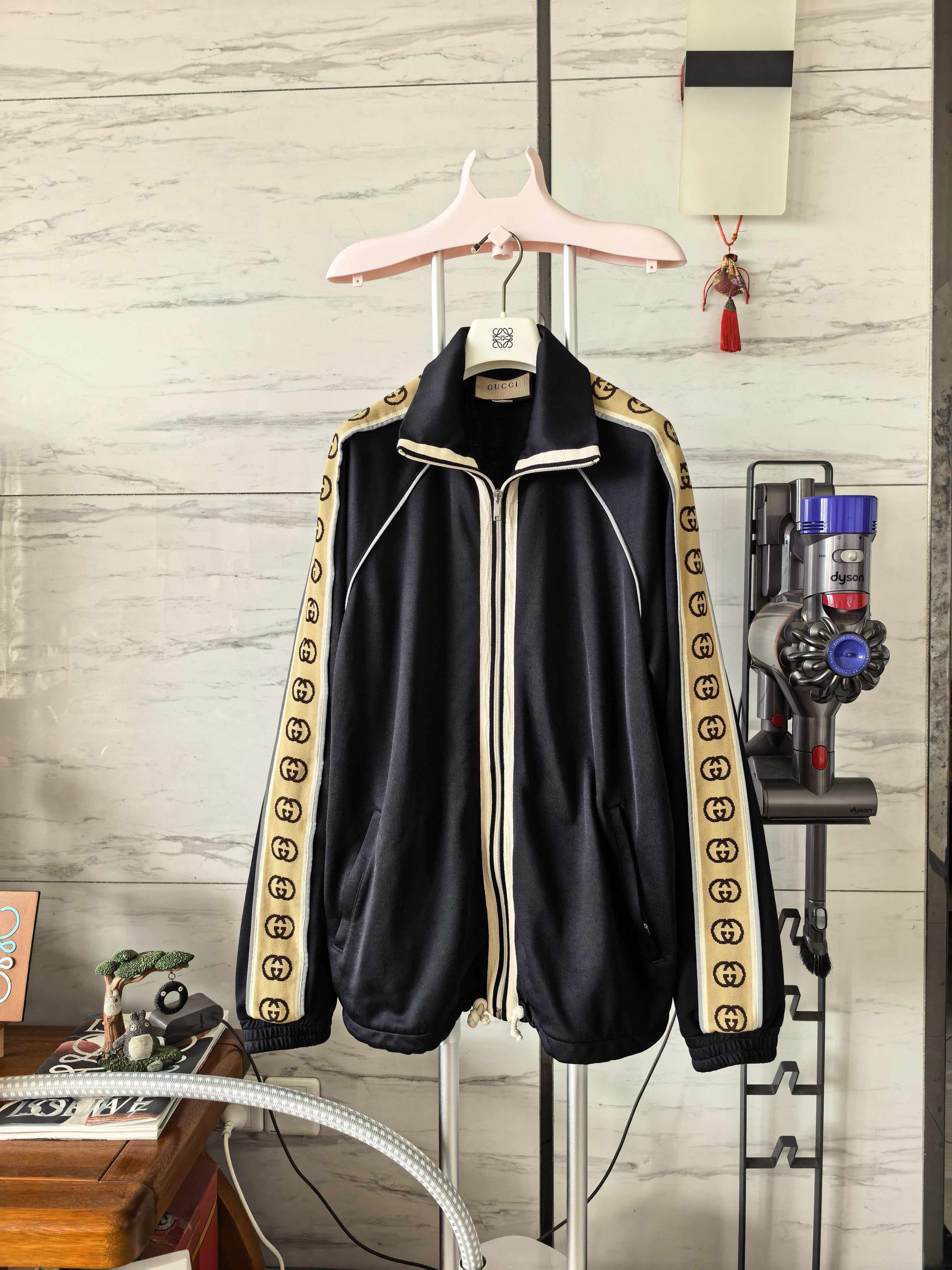 Gucci Gucci GG Logo Side Stripe Track Jacket Size L Size US L / EU 52-54 / 3 - 1 Thumbnail