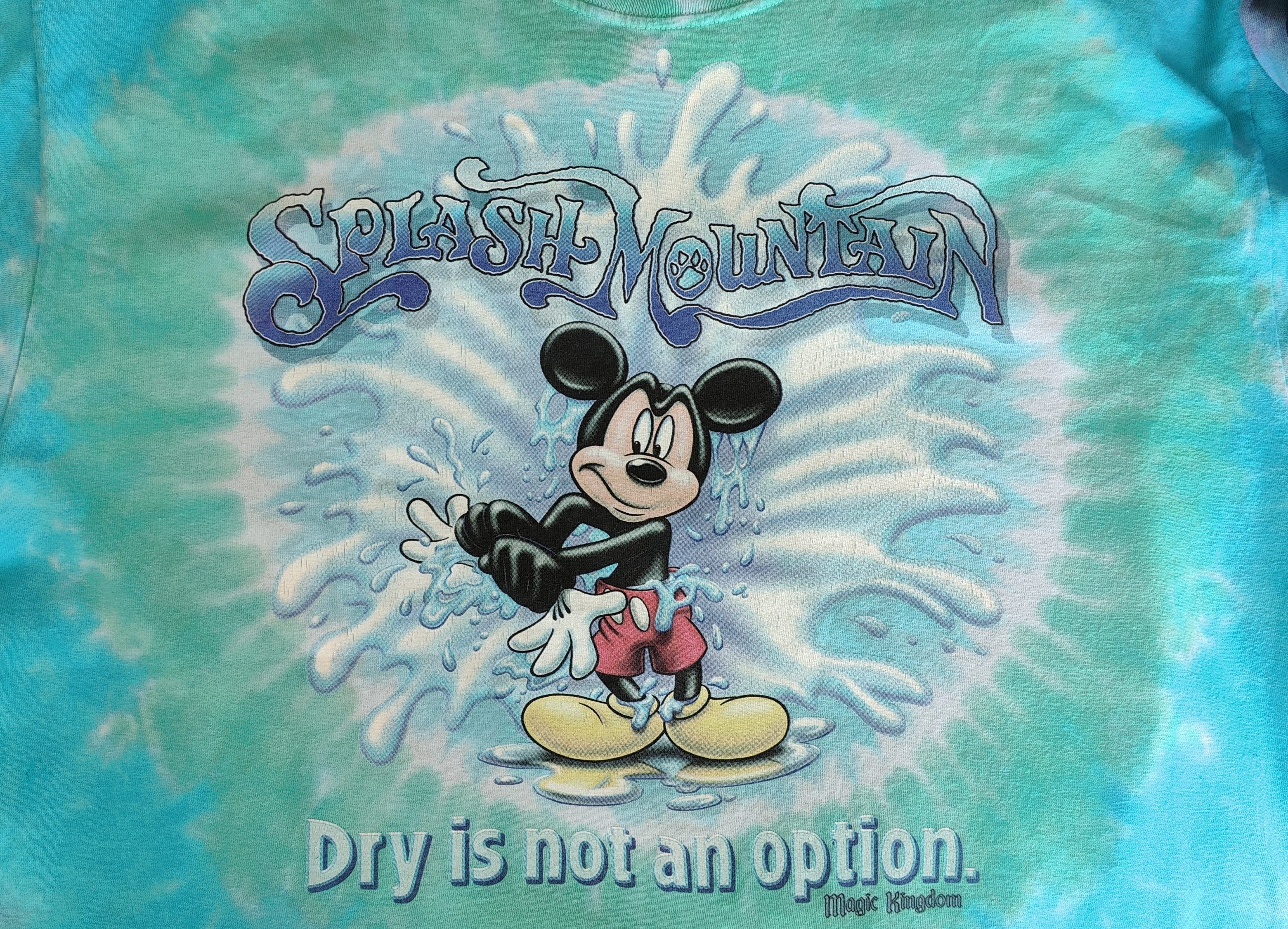 Disney Mickey Mouse Splash Mountain 90s Vintage Big Print tshirt Size US XL / EU 56 / 4 - 7 Thumbnail