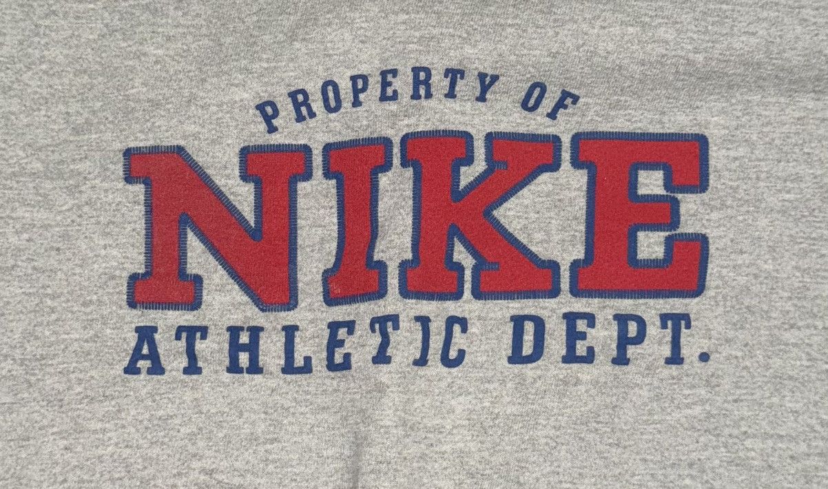 Nike × Vintage Vintage Nike Athletic Dept. Sweatshirt Medium Gray Size US M / EU 48-50 / 2 - 2 Thumbnail