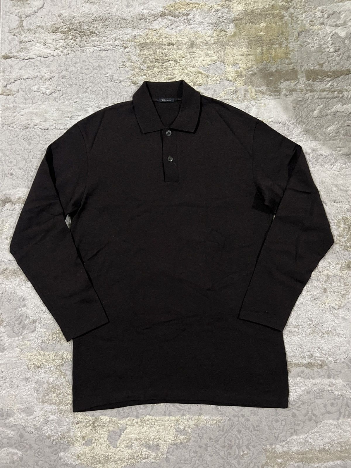 Yohji Yamamoto Vintage Yohji Yamamoto Laine Wool Half Button Knit Sweater Size US L / EU 52-54 / 3 - 3 Thumbnail