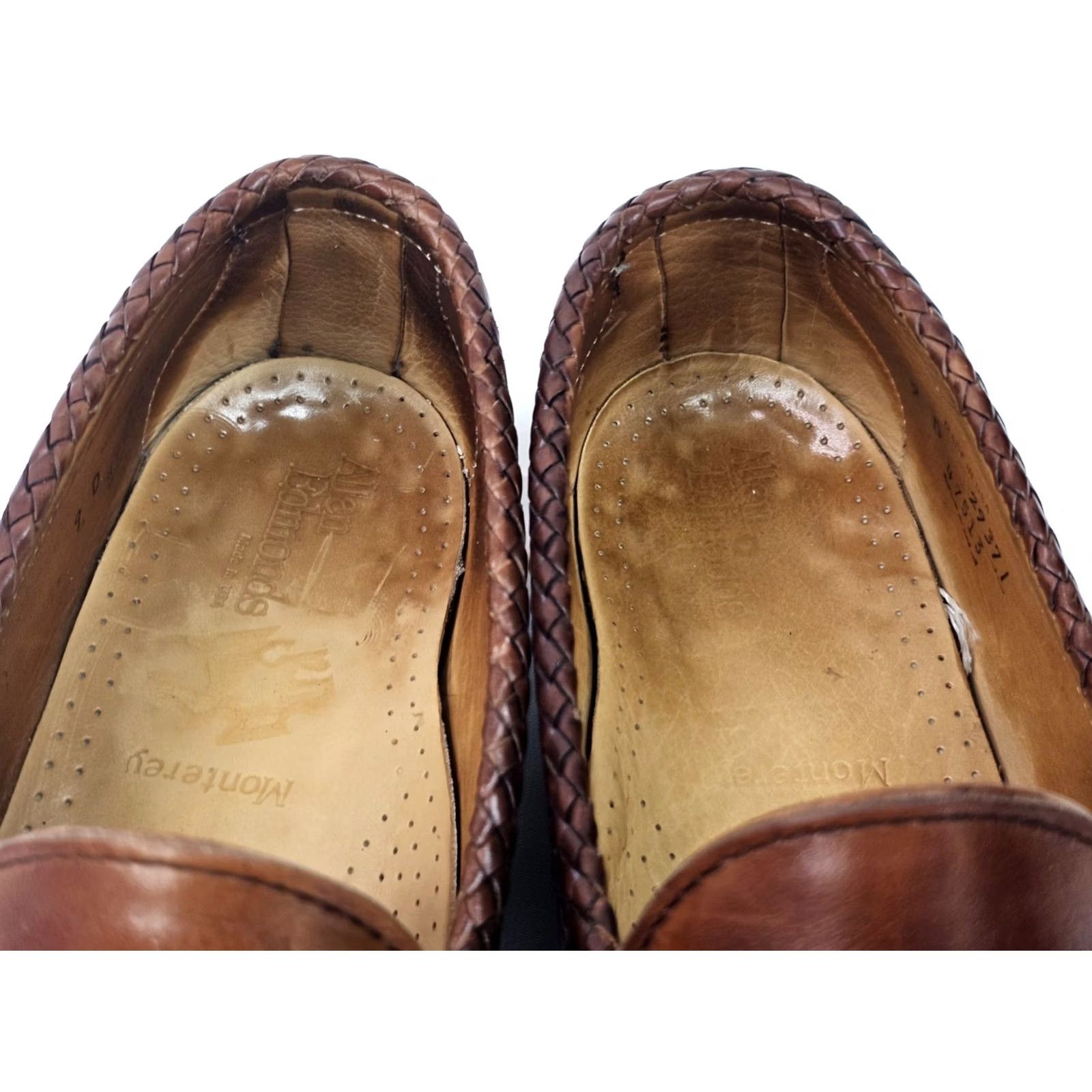 Allen Edmonds Allen Edmonds Monterey Woven Leather Loafer Men 9D Brown Buckle Kiltie Dress Oxford Shoes Size US 9 / EU 42 - 6 Thumbnail