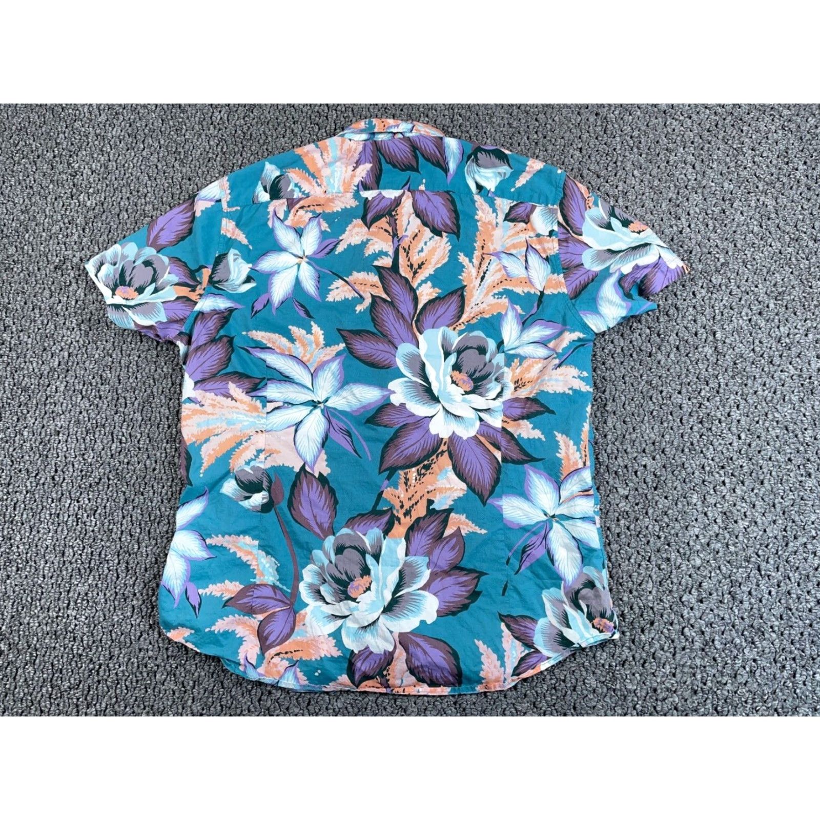 Bonobos Bonobos Shirt Adult XL Blue Purple Floral Pattern Slim Tailored Fit Cotton Mens Size US XL / EU 56 / 4 - 2 Thumbnail