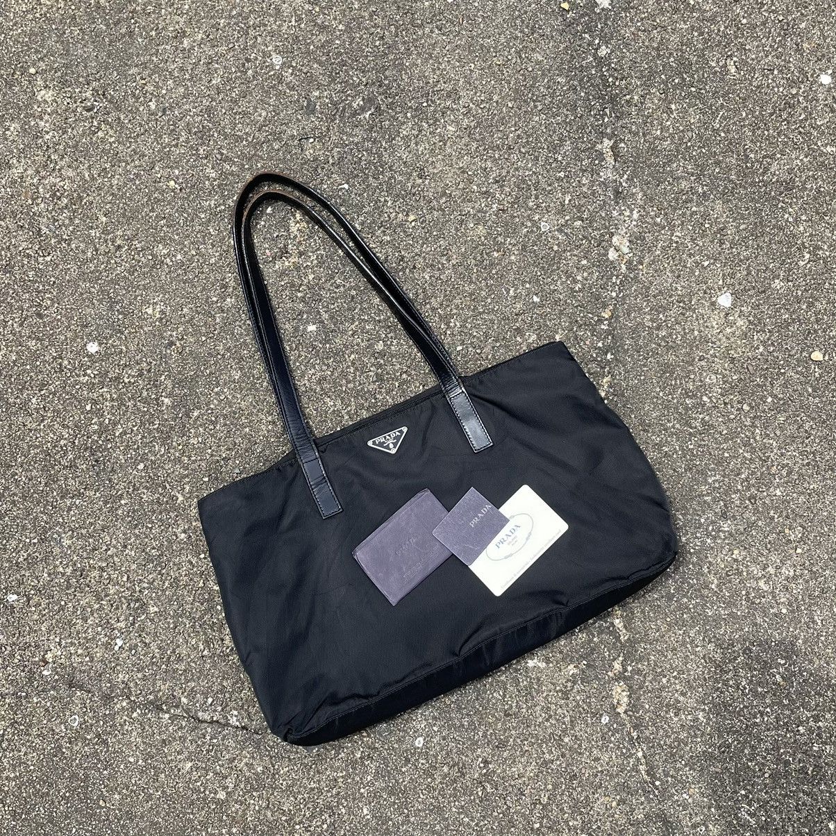 Prada Prada Black Nylon Tote Size ONE SIZE - 1 Thumbnail