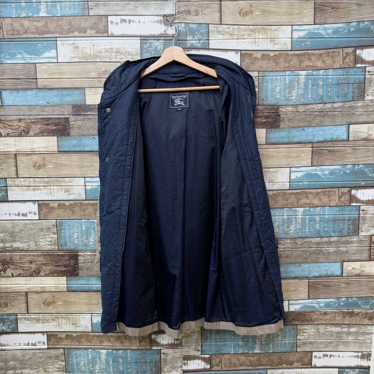 Burberry Vintage 90s Burberrys Hooded Utility Mountain Parka Jacket Size US L / EU 52-54 / 3 - 7 Thumbnail
