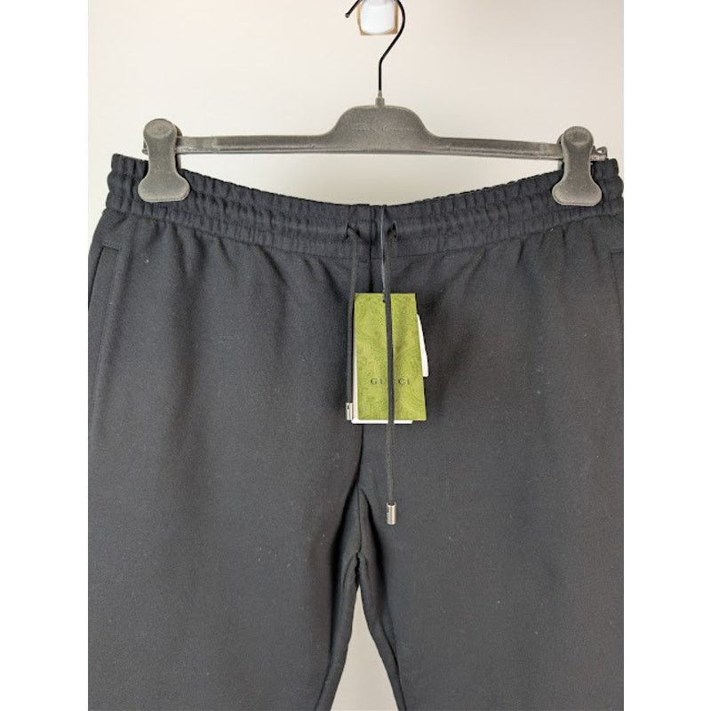 Gucci o1rshd1 Light Felted Cotton Jersey Jogging Pant in Black Size US 38 / EU 54 - 8 Thumbnail