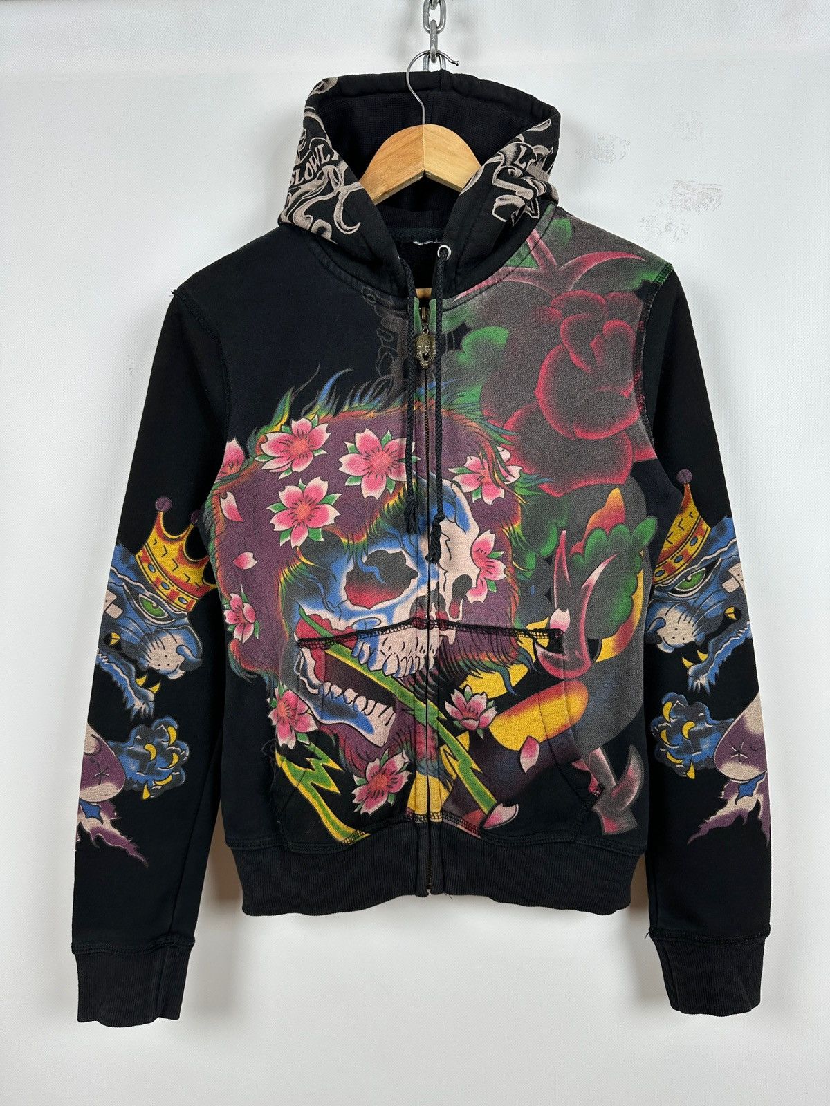 Ed Hardy Christian Audigie パーカー ストーン Ed Hardy 【25%OFF】 エドハーディー レディース ラインストーン