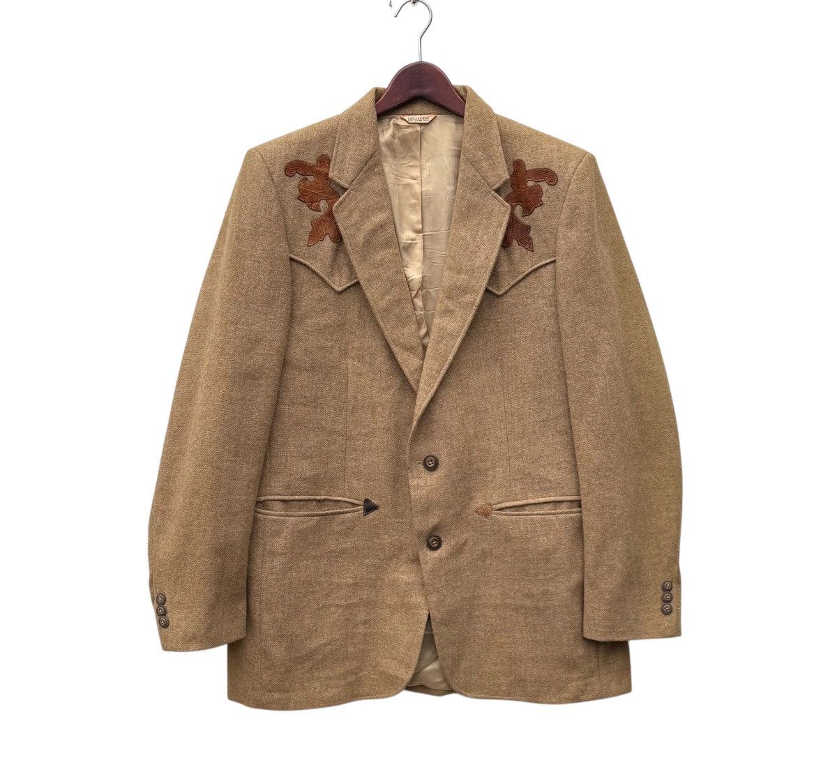 Vintage Vintage Scully Leather Patch Western Blazer Works Jacket Size US S / EU 44-46 / 1 - 1 Thumbnail