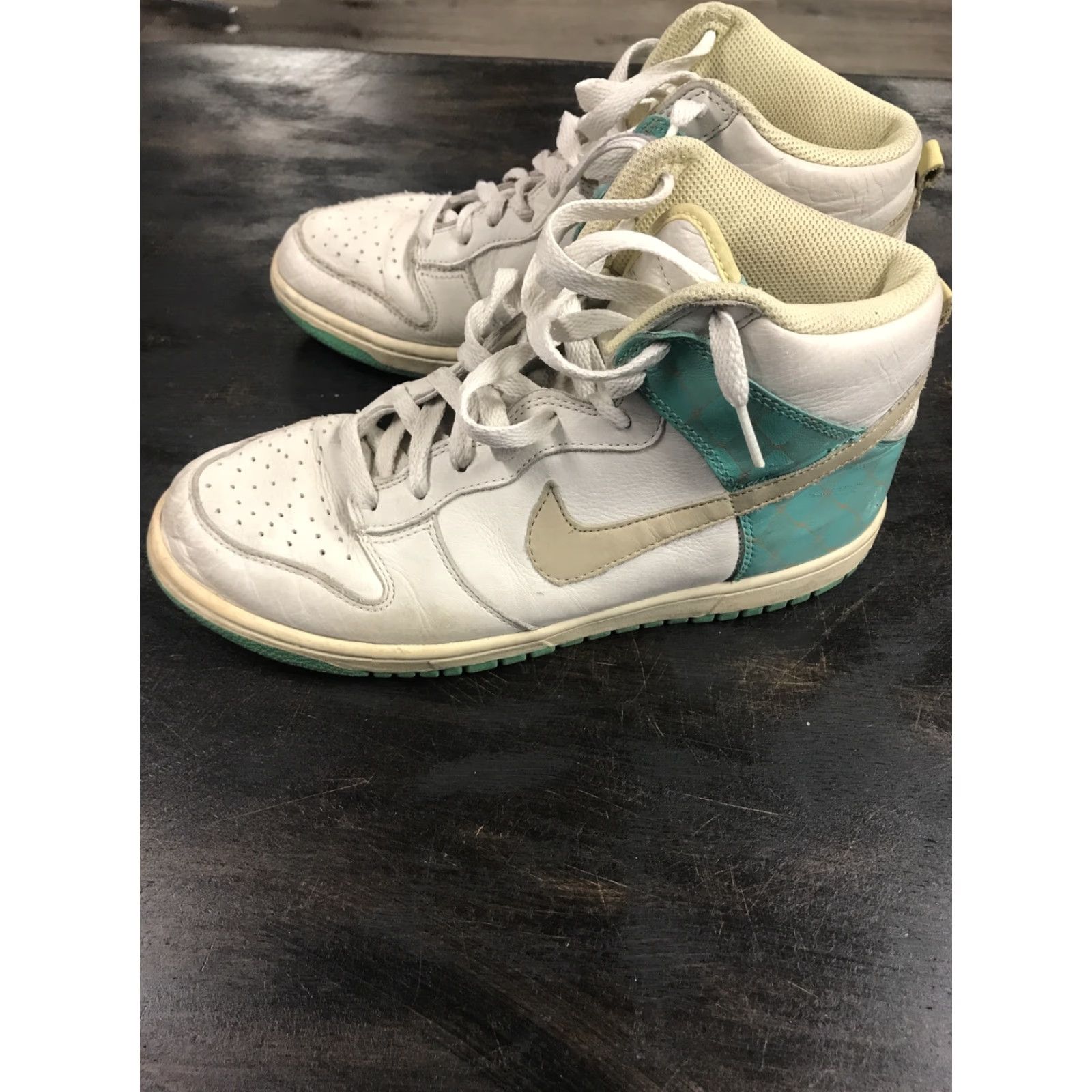 Nike NIKE DUNK PREMIUM HIGH ARGYLE sz 7.5 312786-121 Men's White Sneaker Shoe High Top Argyle 90s/2000s? Size US 8 / EU 41 - 3 Thumbnail