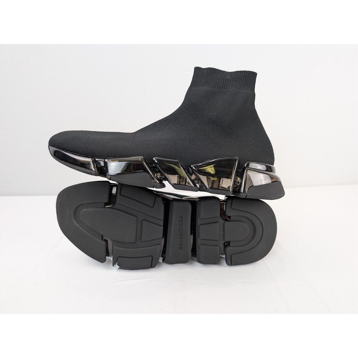 Balenciaga o1rshd1 Recycled Speed 2.0 Sneakers in Black/White Size US 12 / EU 45 - 13 Thumbnail