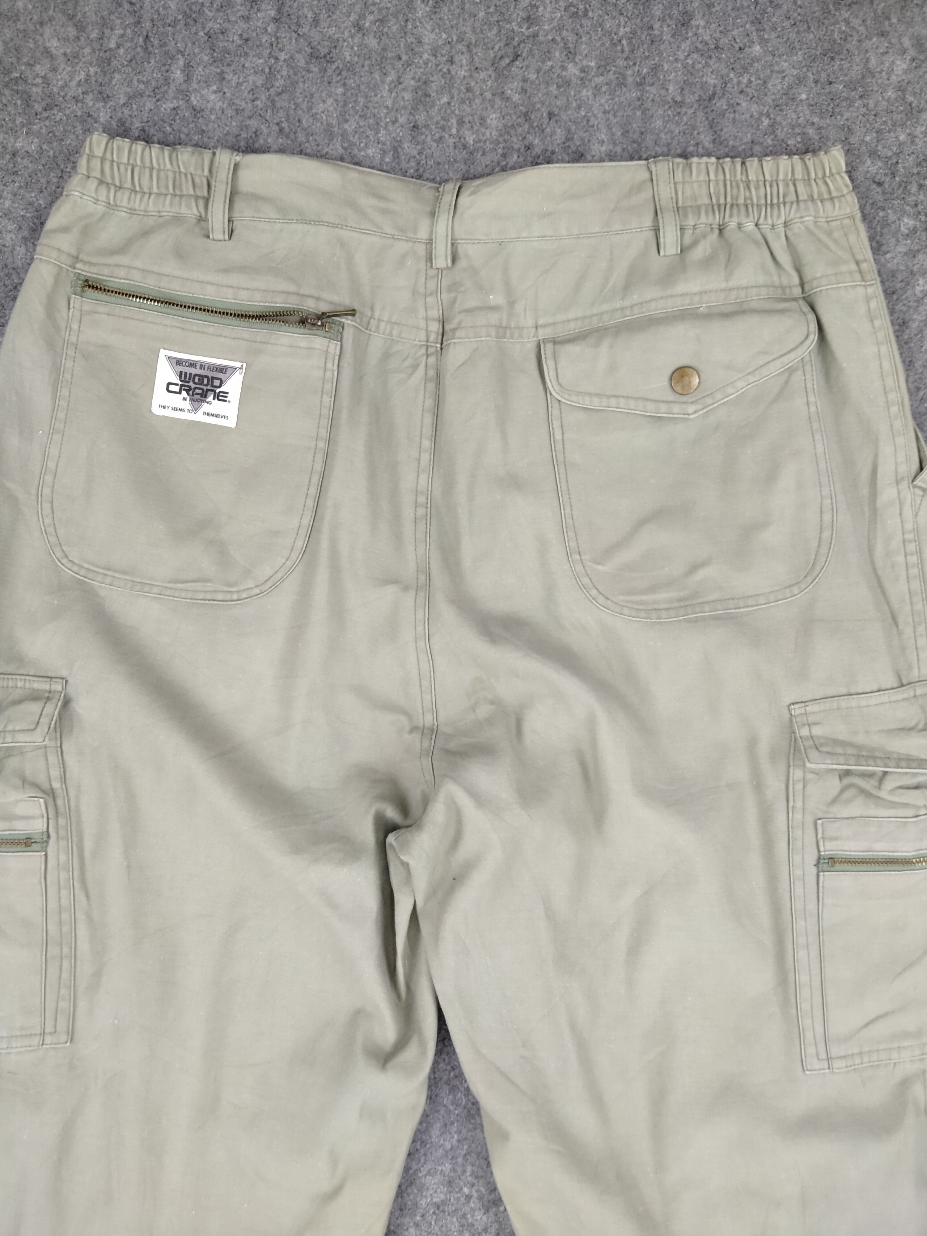 Japanese Brand Elastic/Drawstring Waist Japanese Brand Cargo 33x30 -CP087 Size US 33 - 3 Thumbnail