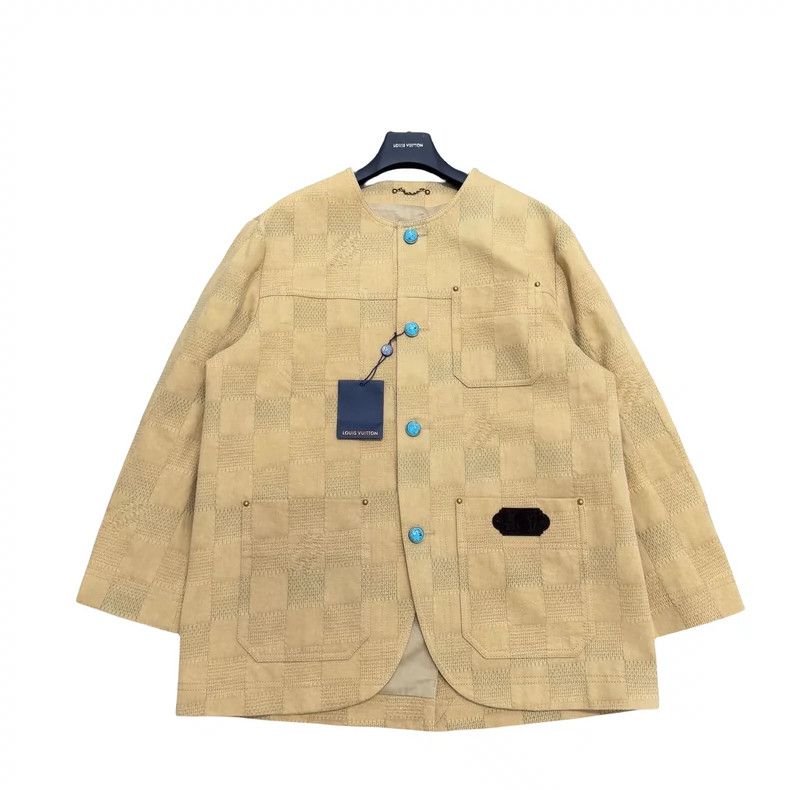Louis Vuitton louis vuitton Co-branded checkerboard denim jacket 2501-Ne Size US L / EU 52-54 / 3 - 1 Thumbnail