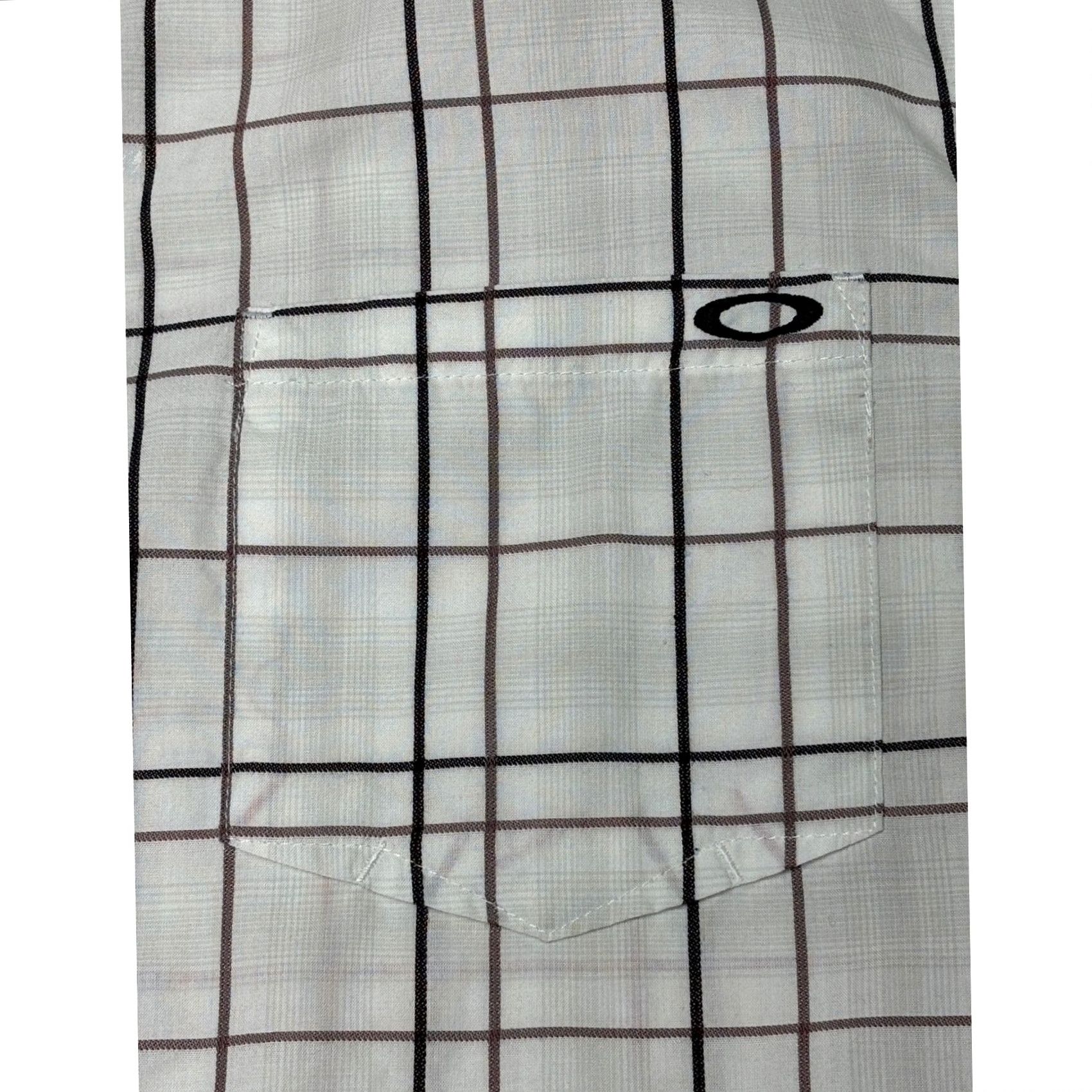Oakley Oakley Shirt Men Short Sleeve Button Up Plaid White Regular Fit Casual Shirt Size US L / EU 52-54 / 3 - 2 Thumbnail