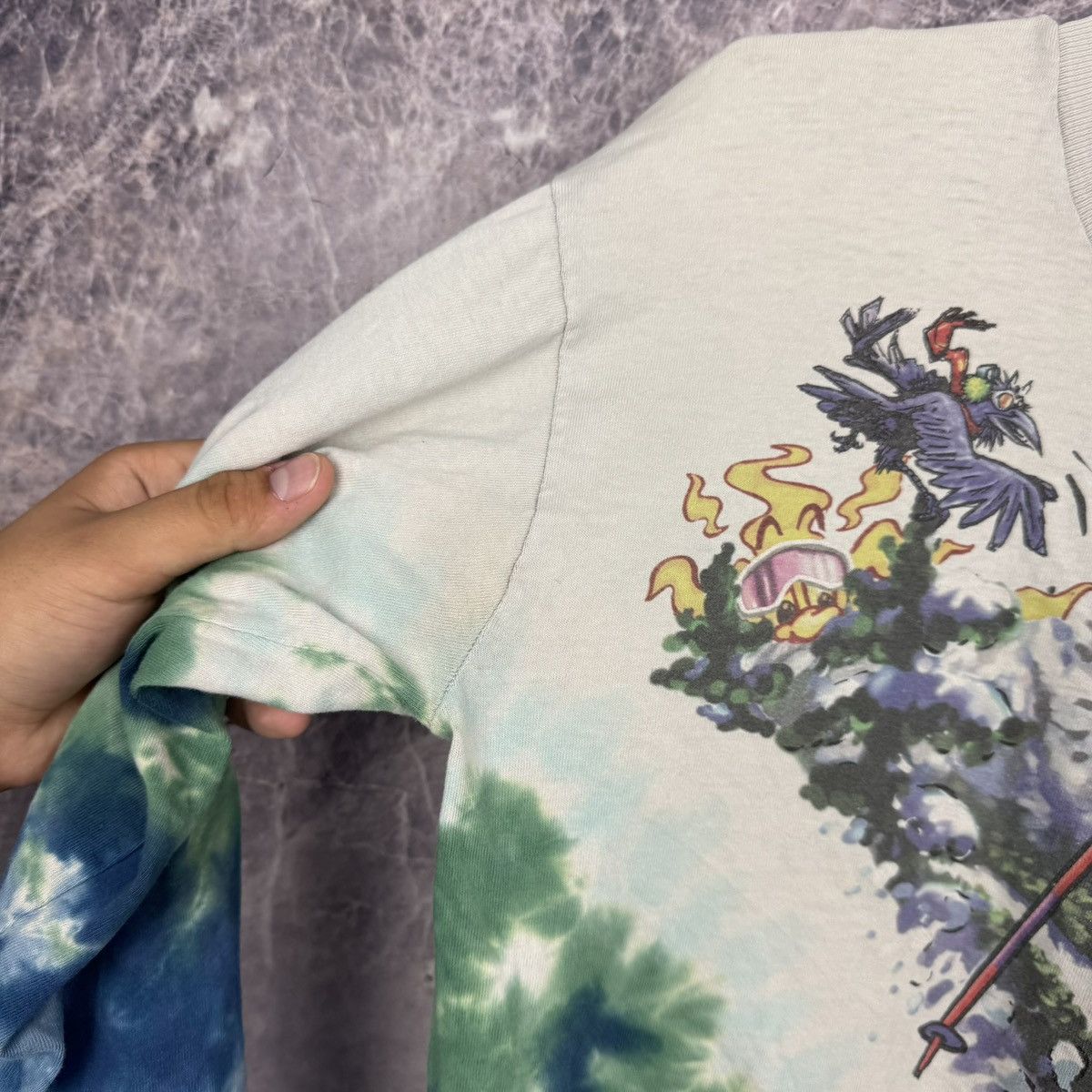 Vintage Vintage 1996 Grateful Dead Ski Bear Tie Dye Longsleeve Shirt Size US L / EU 52-54 / 3 - 4 Thumbnail