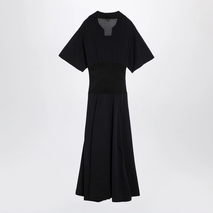 Victoria Beckham o1d2blof1124 Semi-Transparent Long Dress in Black Size M / US 6-8 / IT 42-44 - 2 Thumbnail